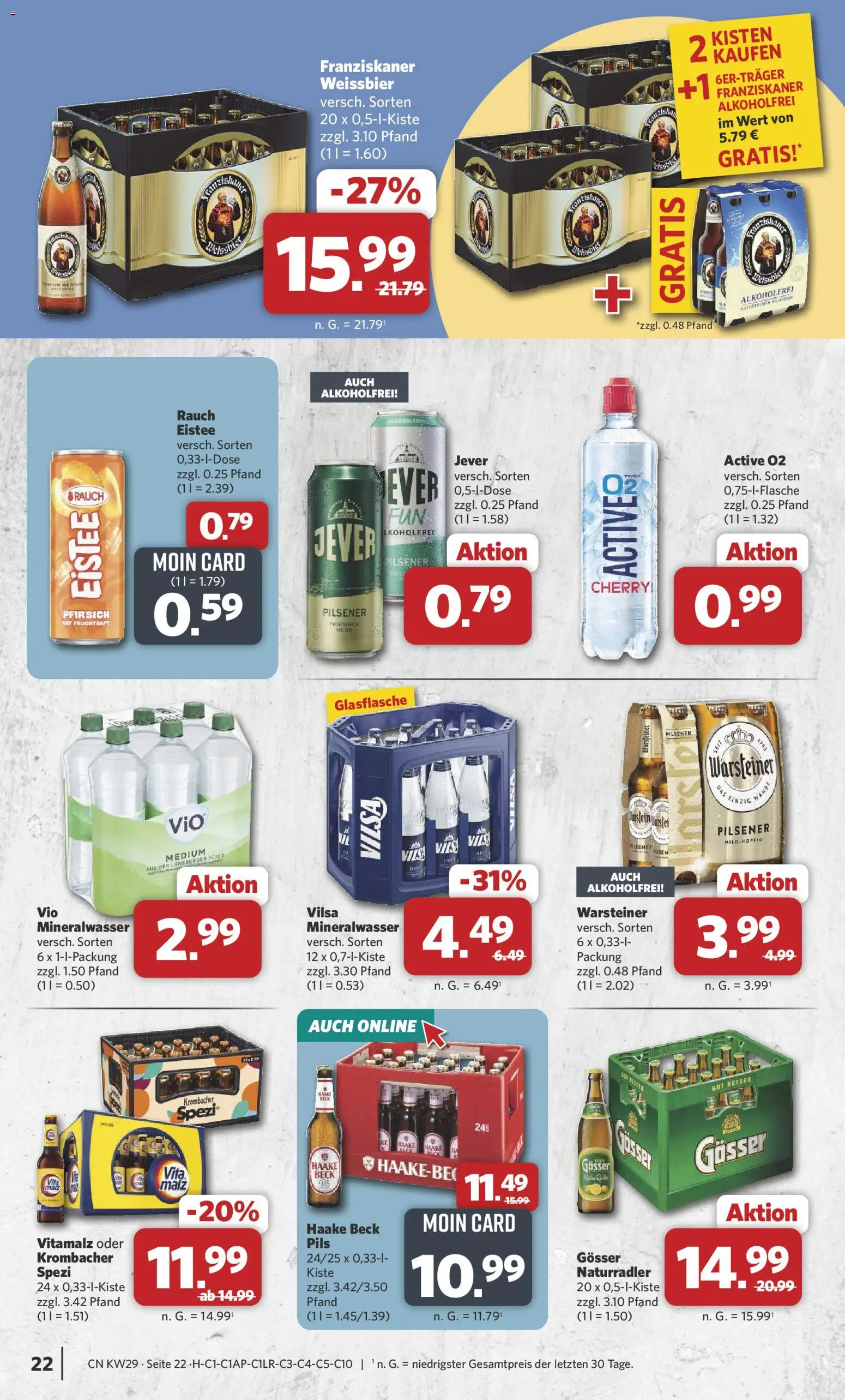 Combi Prospekt – gültig ab 13.07.2026 | Seite: 24 | Produkte: Jever, Pfirsich, Krombacher, Fruchtsaft