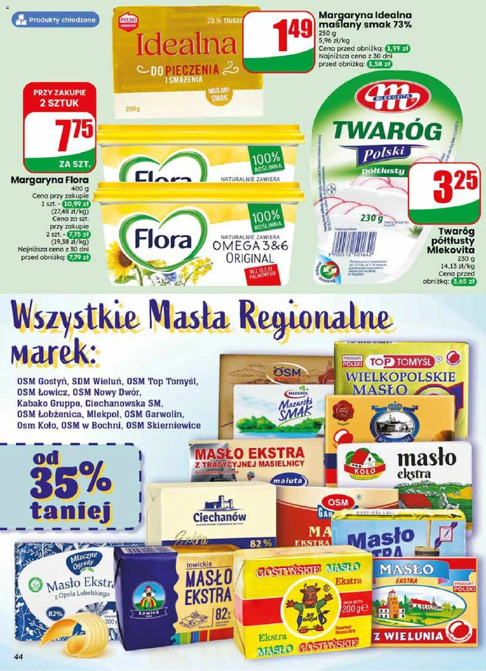 Dino gazetka od 27.05.2026 | Strona: 44 | Produkty: Top, Twaróg półtłusty, Margaryna, Twaróg