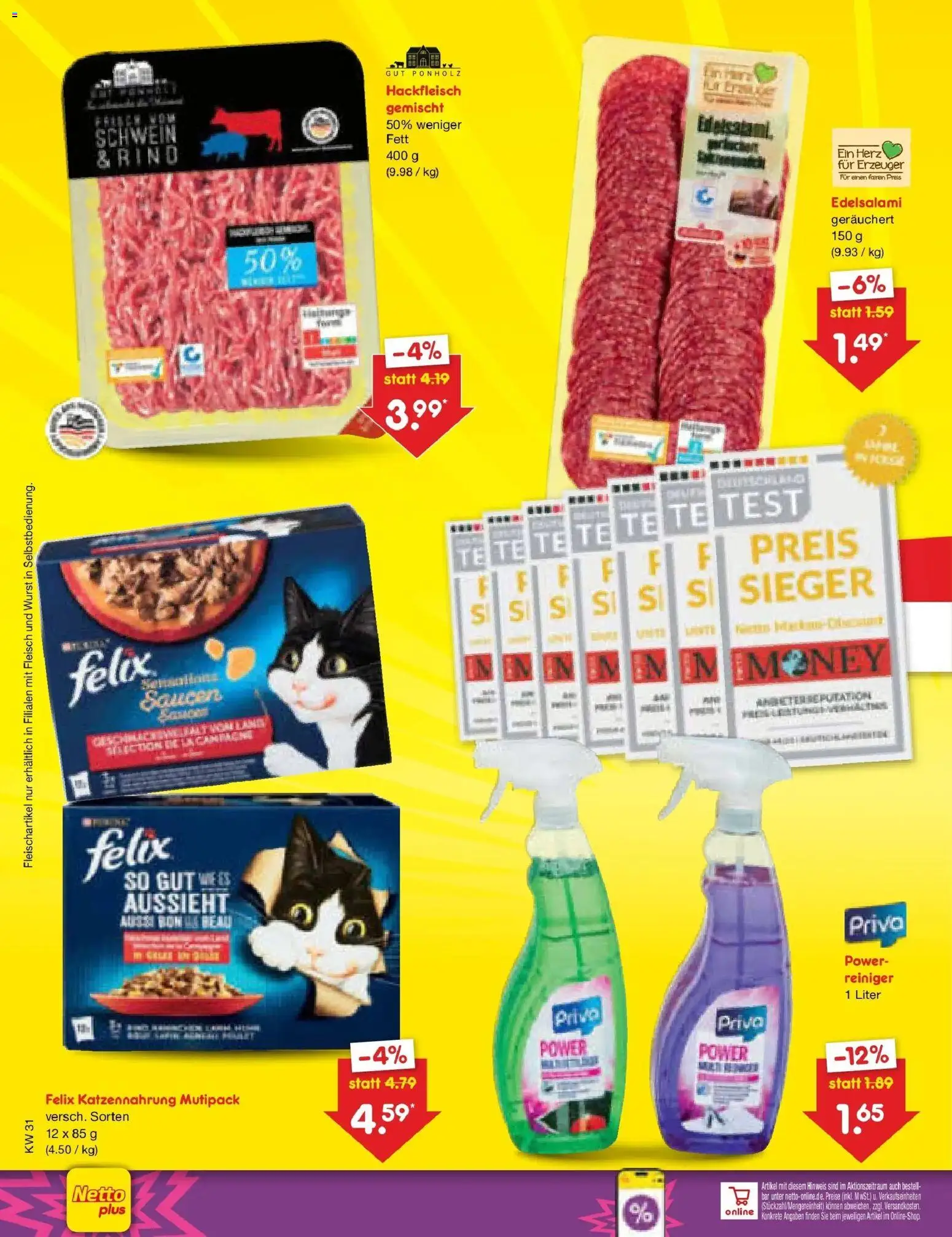 Netto Marken-Discount Prospekt Naumburg – gültig ab 27.07.2026 | Seite: 36 | Produkte: Wurst, Fleisch, Hackfleisch