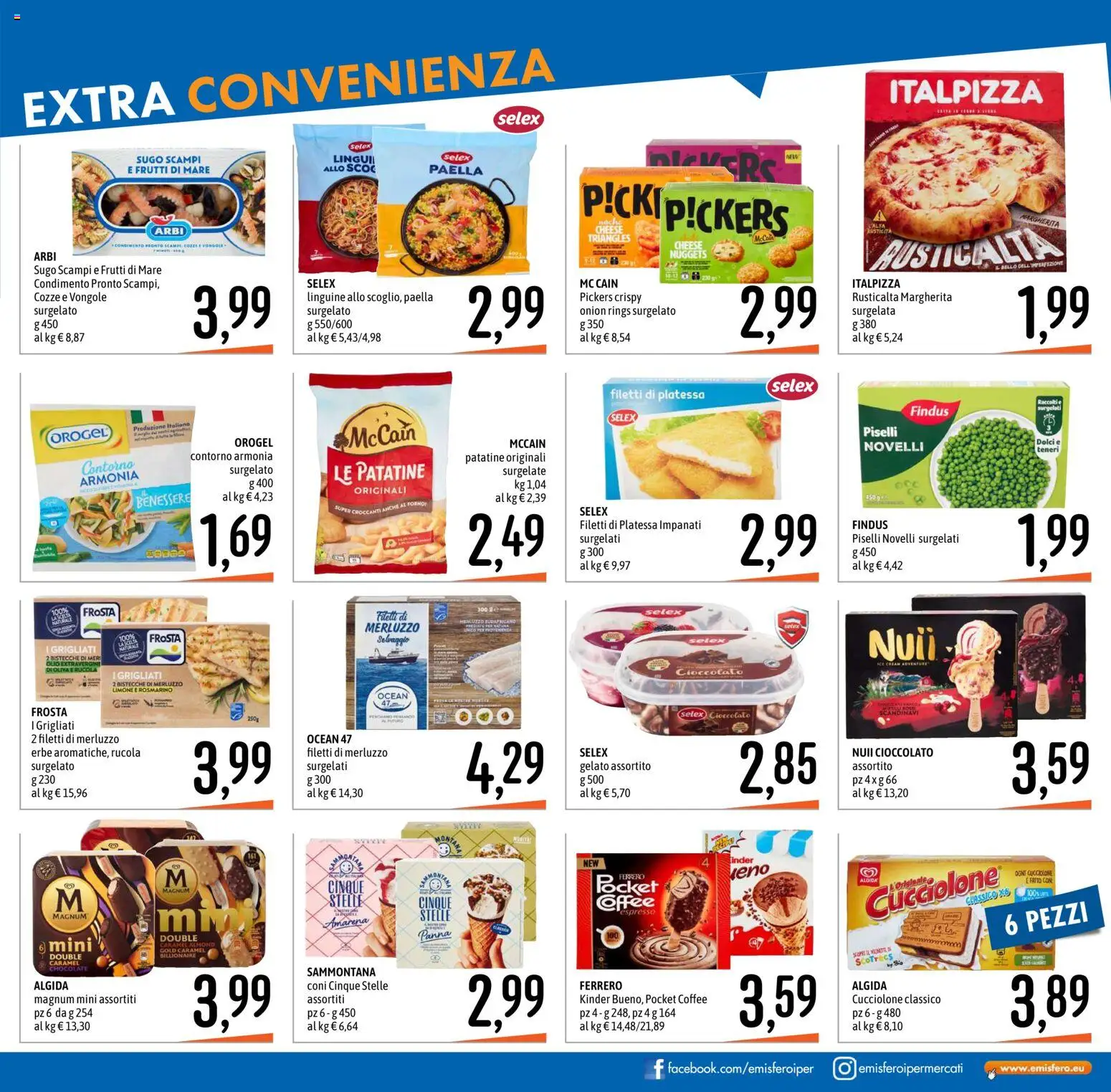 Volantino Emisfero del 27/08/2026 | Pagina: 19 | Prodotti: Rosmarino, Erbe, Merluzzo, Vongole