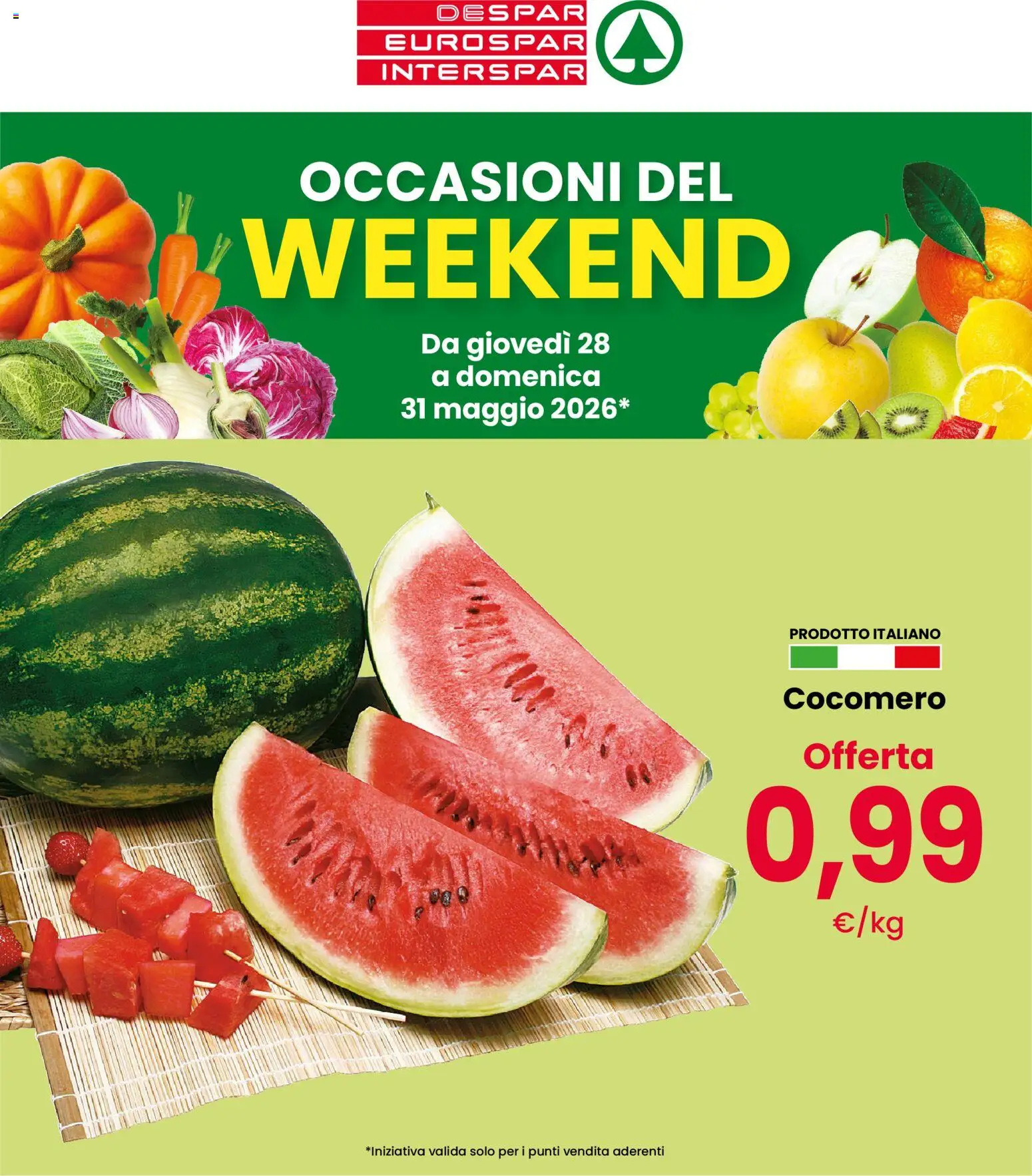 Volantino Eurospar del 28.05.2026 | Pagina: 1