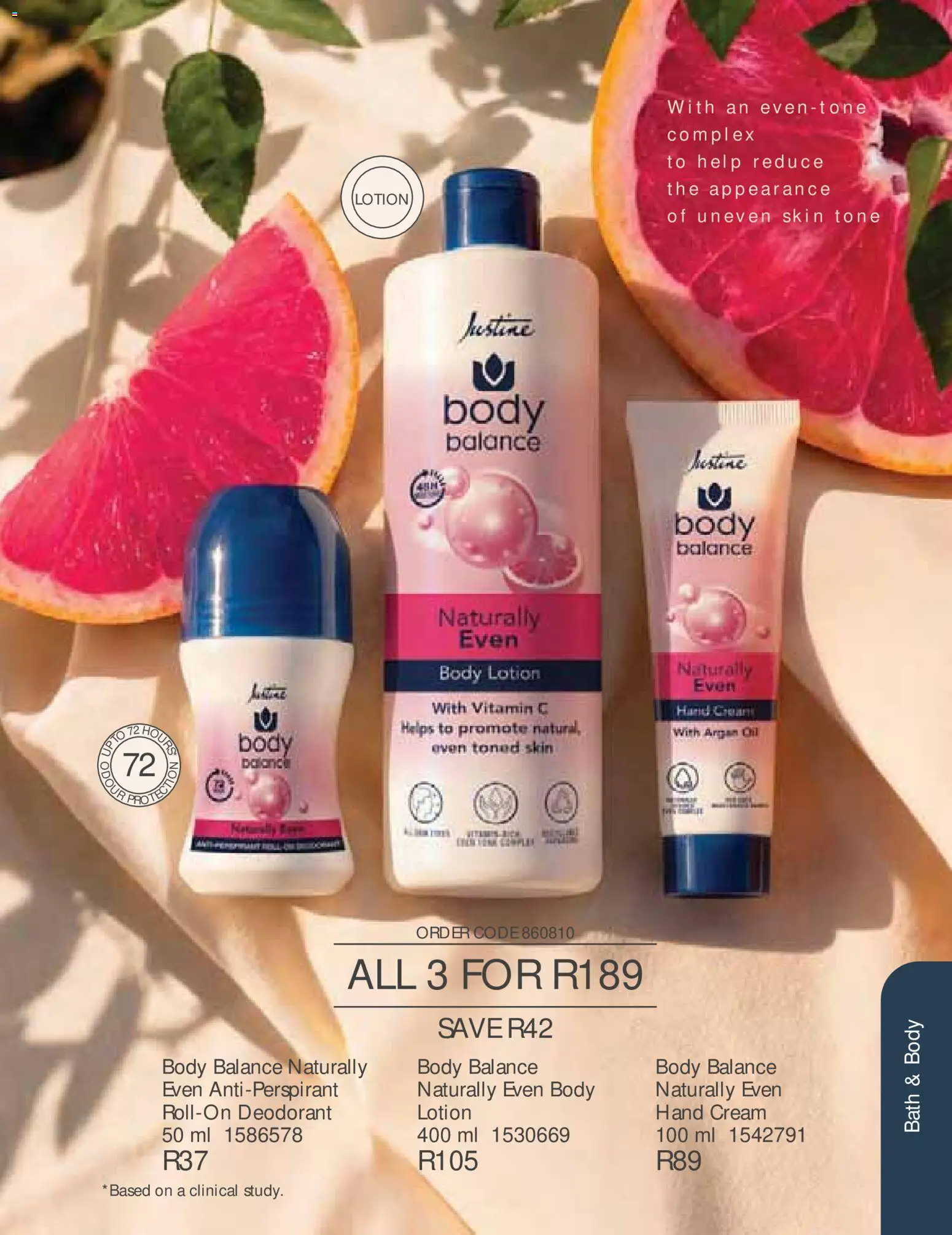 New Justine catalogue – valid from 01/08/2026 | Page: 99 | Products: Bath, Cream, Deodorant, Antiperspirant