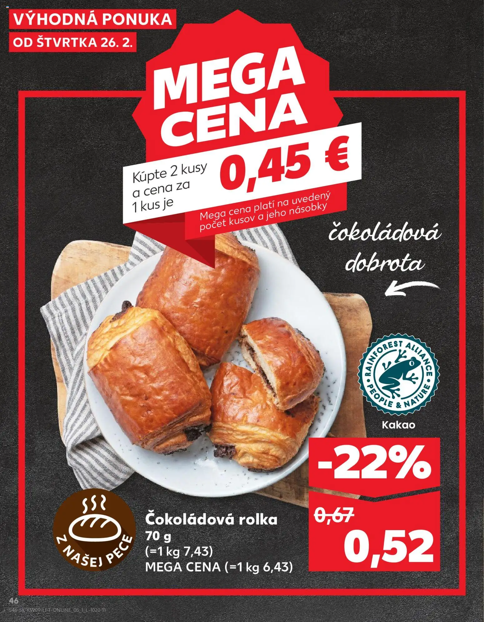 Nové Kaufland akcie – leták je platný od 26.02.2026 | Strana: 46 | Produkty: Kakao