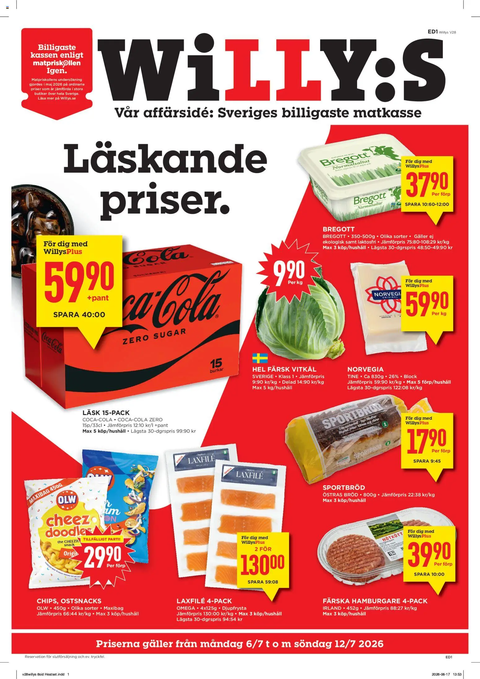 Willys reklamblad aktuell från 06/07/2026 | Sida: 1