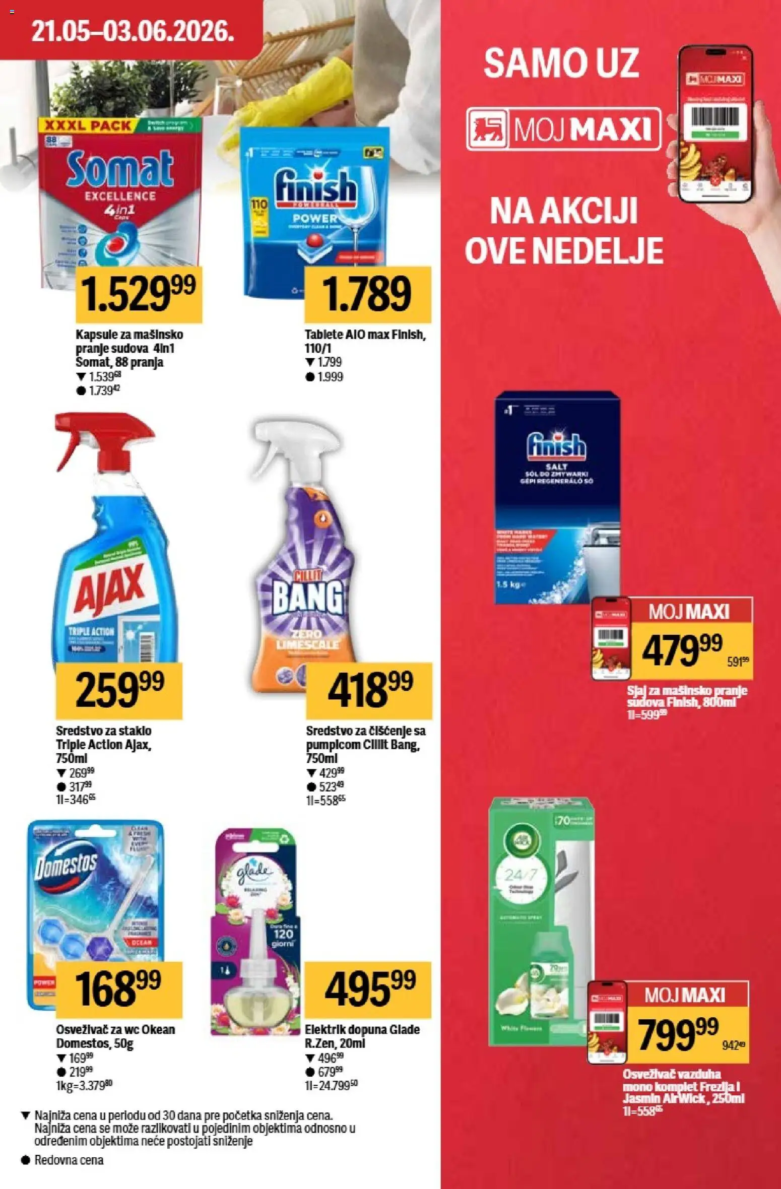 Maxi katalog - važi od 21.05.2026 | Strana: 29 | Proizvode: Somat, Kapsule, Wc, Ajax
