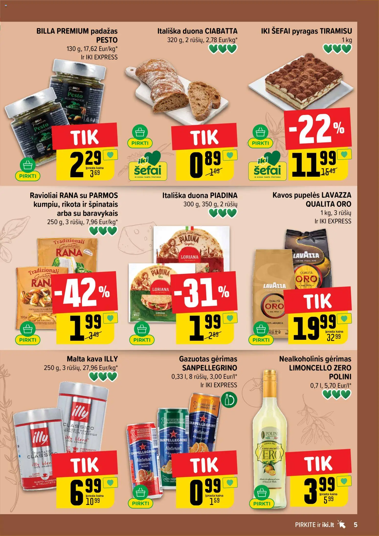 IKI akcijos nuo 08.06.2026 | Puslapis: 5 | Prekių: Pupelės, Kavos pupelės, Kava, Padažas