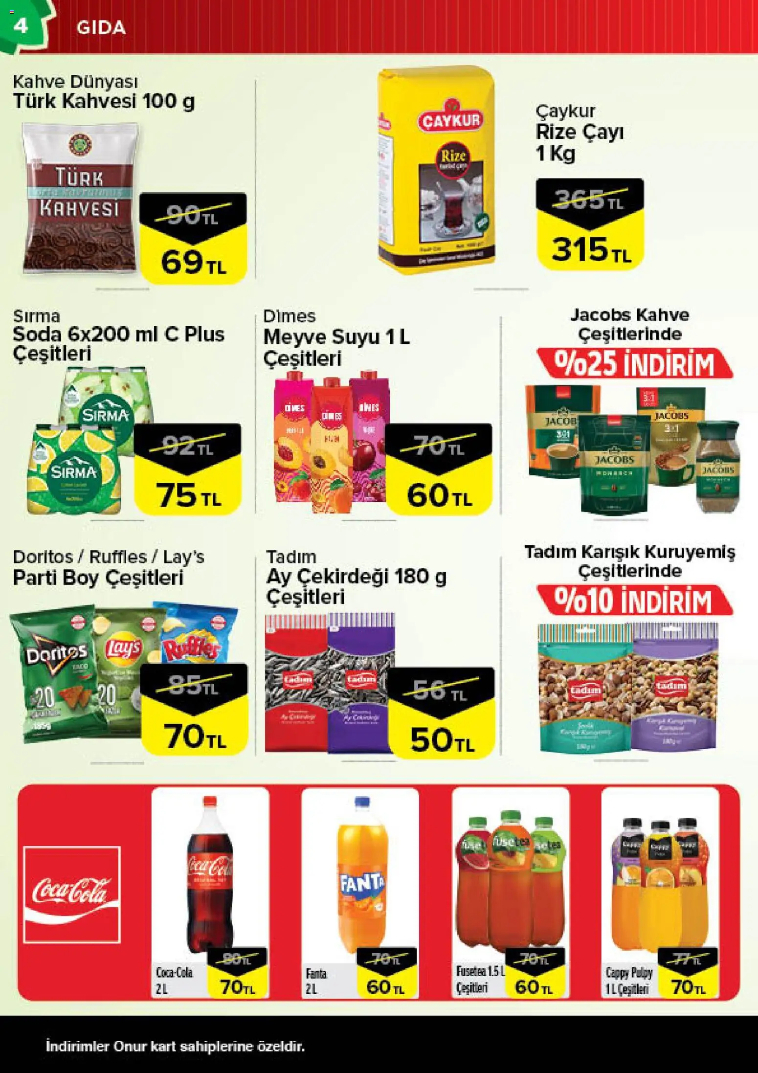 Onur Market Katalog - 28 Temmuz 2026 tarihinden itibaren geçerlidir | Sayfa: 4