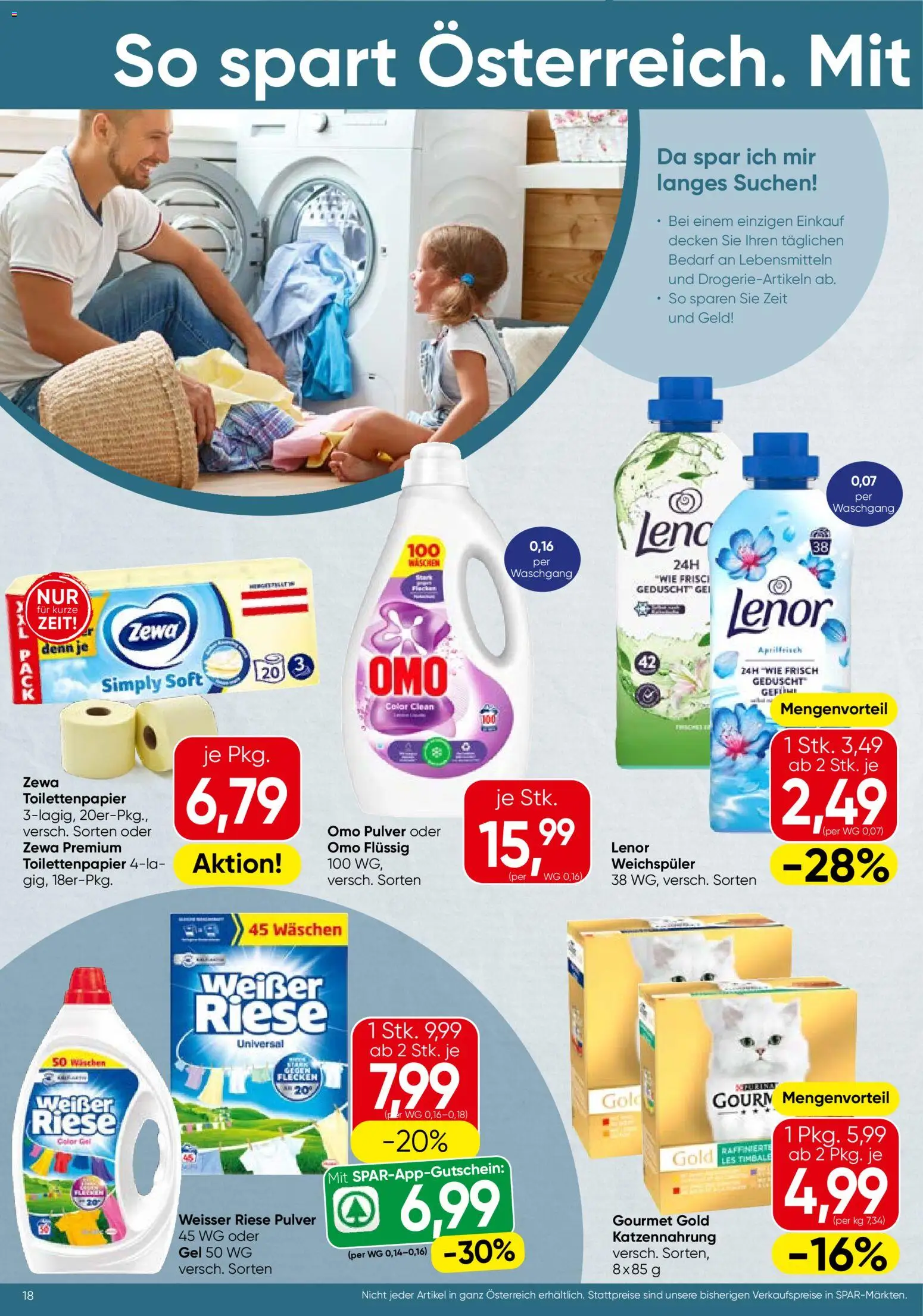 Spar Flugblatt - Tirol gültig ab 07.05.2026 | Seite: 18 | Produkte: Weichspüler