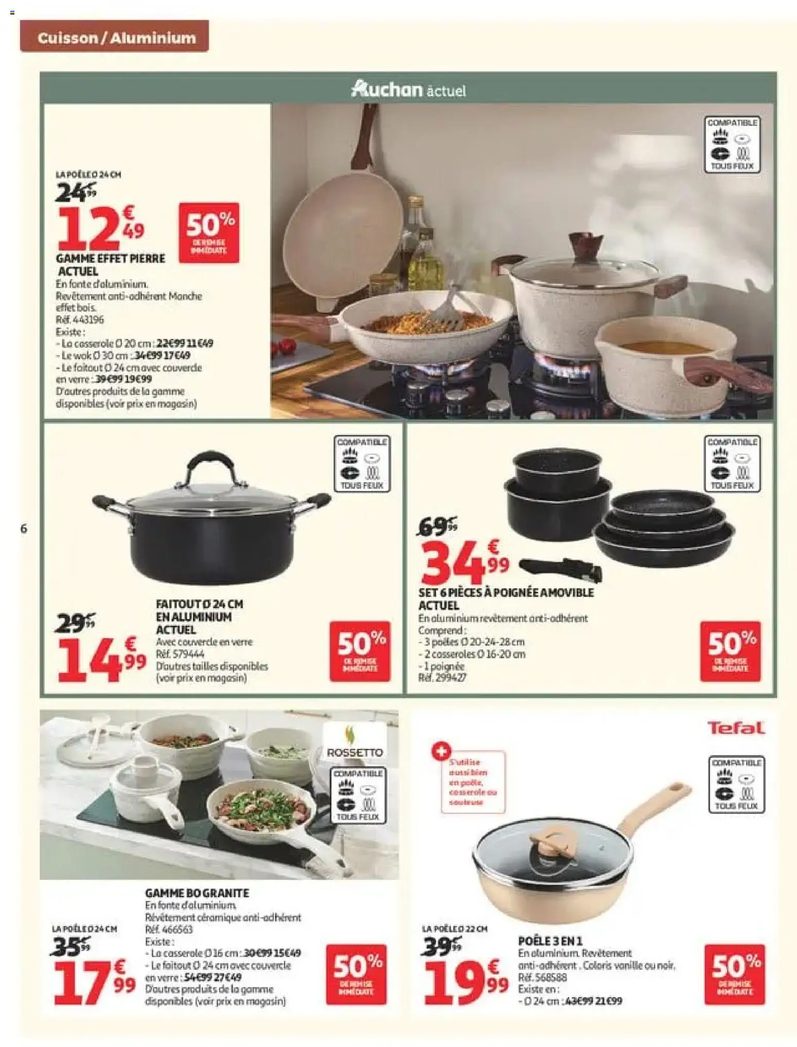 {H1} | Page: 6 | Produits: Faitout, Poêle, Vanille, Casserole