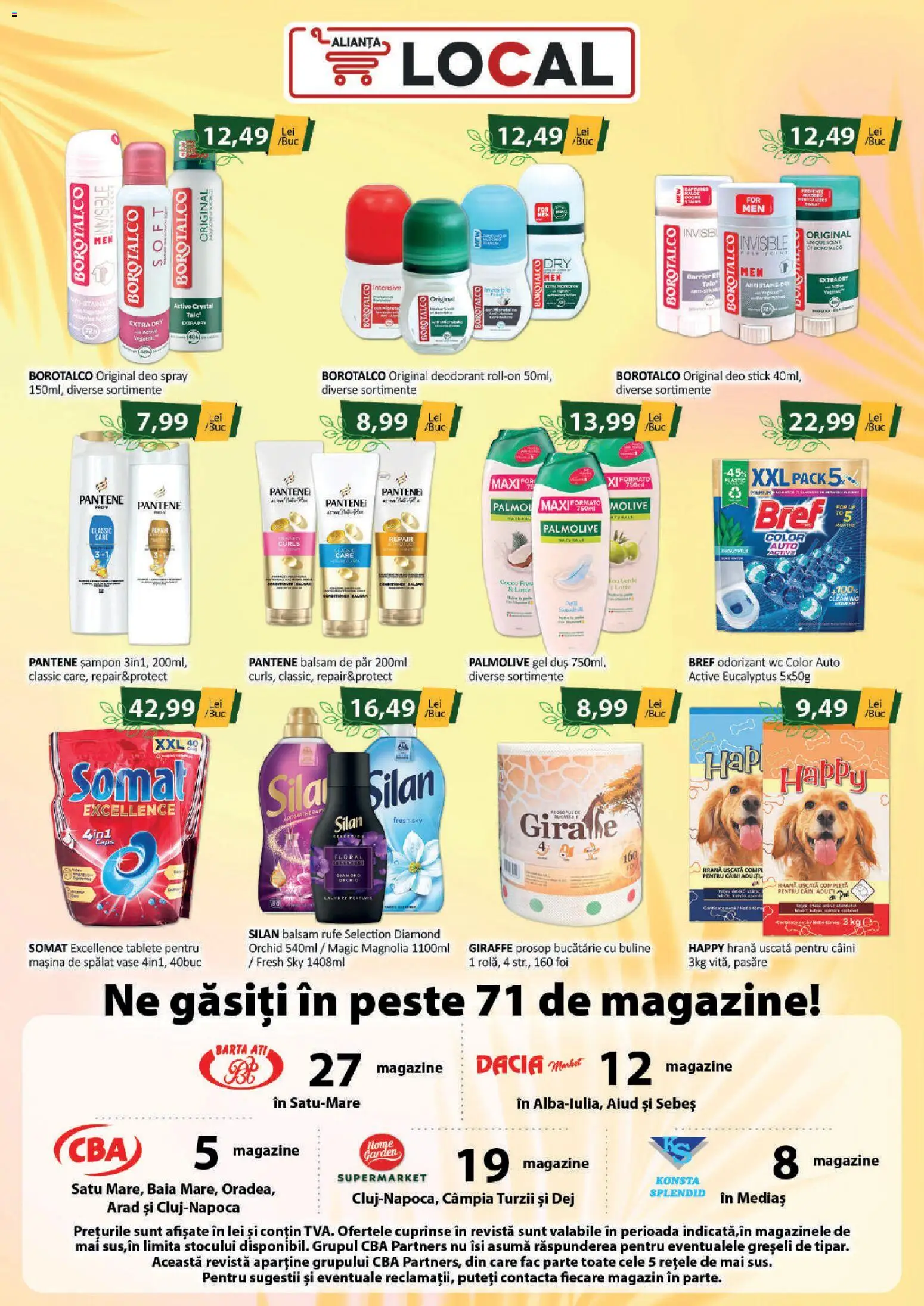 Noul catalog CBA – valabil de la 31.08.2026 | Pagină: 4 | Produse: Silan, Mașină De Spălat Vase, Deo spray, Duș