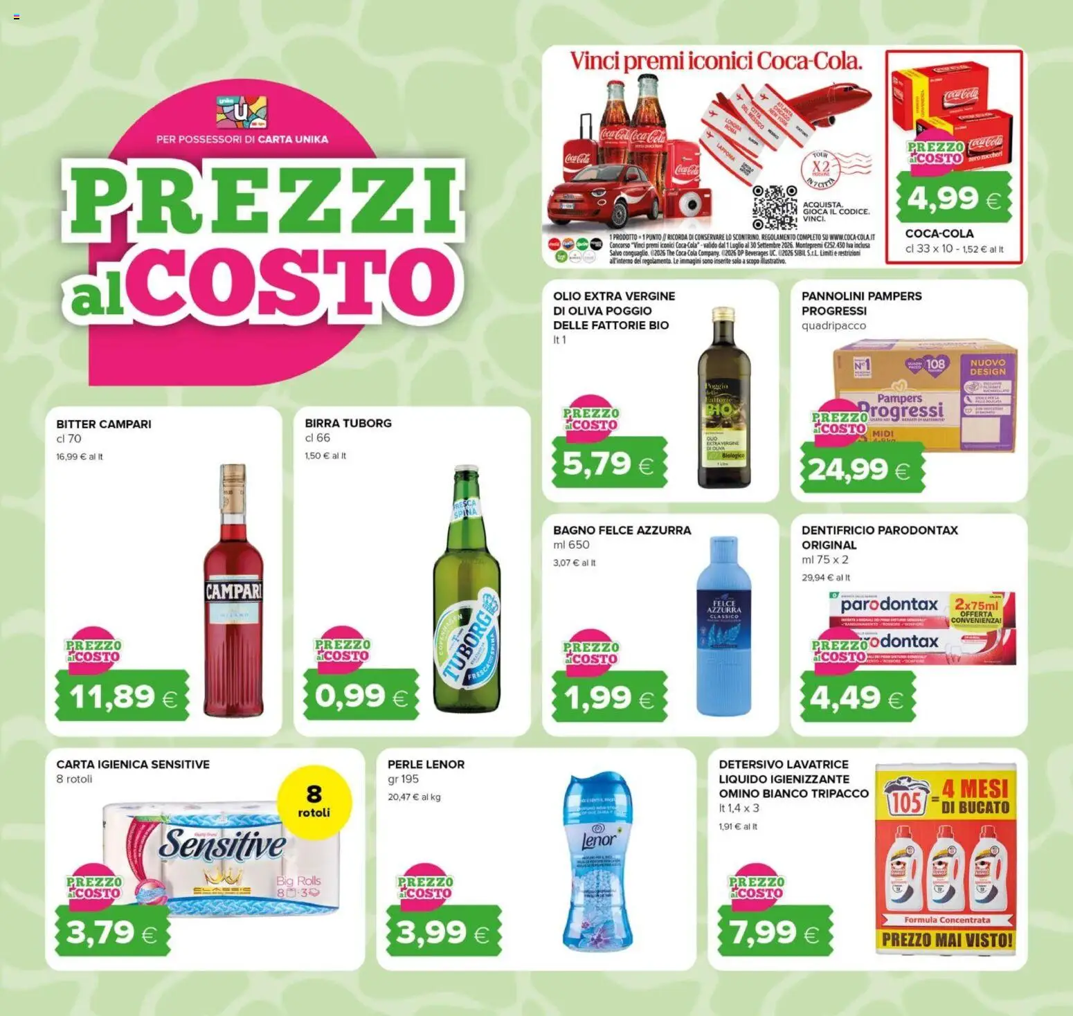 Volantino Oasi del 29/07/2026 | Pagina: 3 | Prodotti: Pannolini, Birra, Olio, Bagno