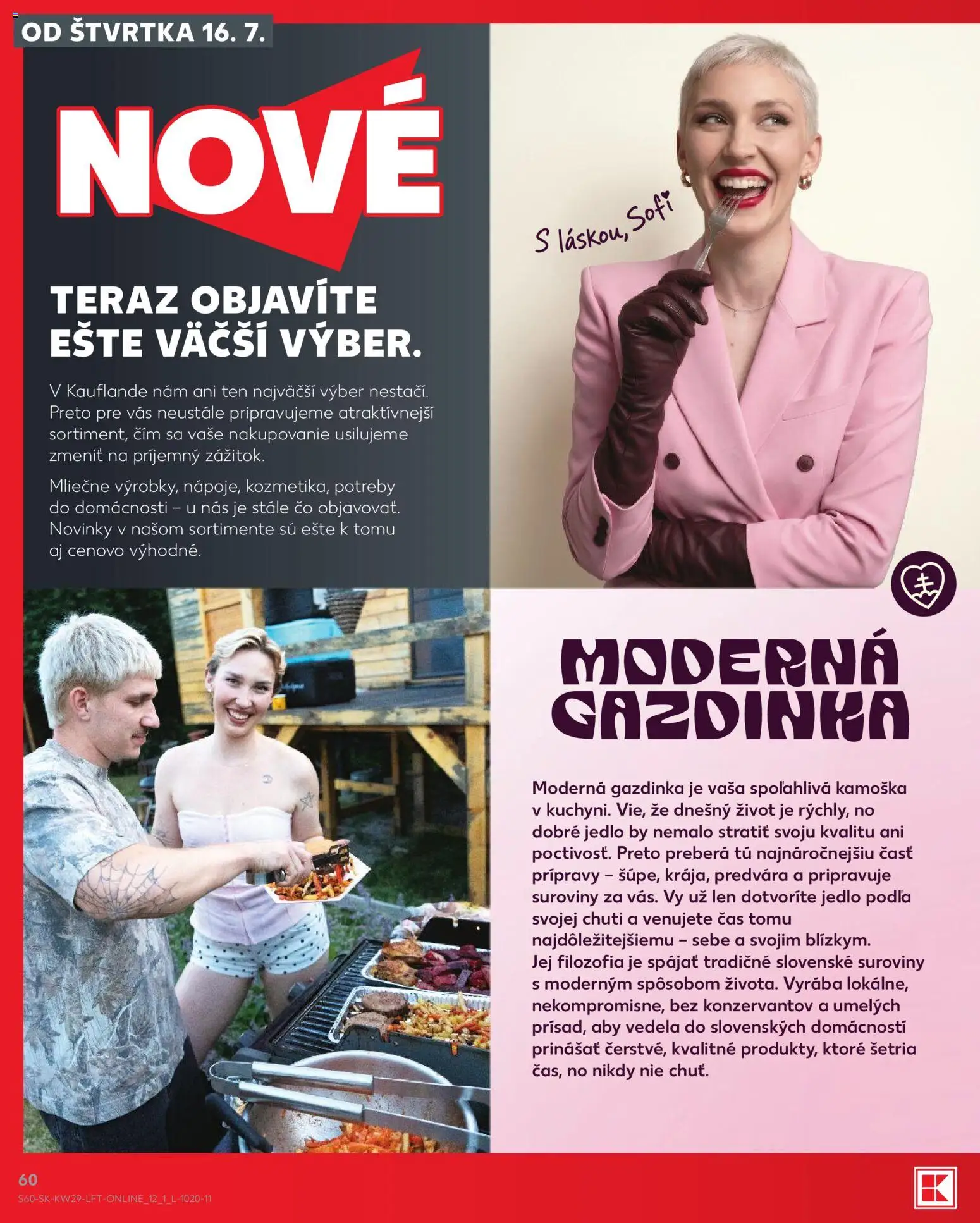 Kaufland SK akciós ujság - amely érvényes a következő dátumtól: 2026.07.16. | Oldal: 60 | Termékek: Vas