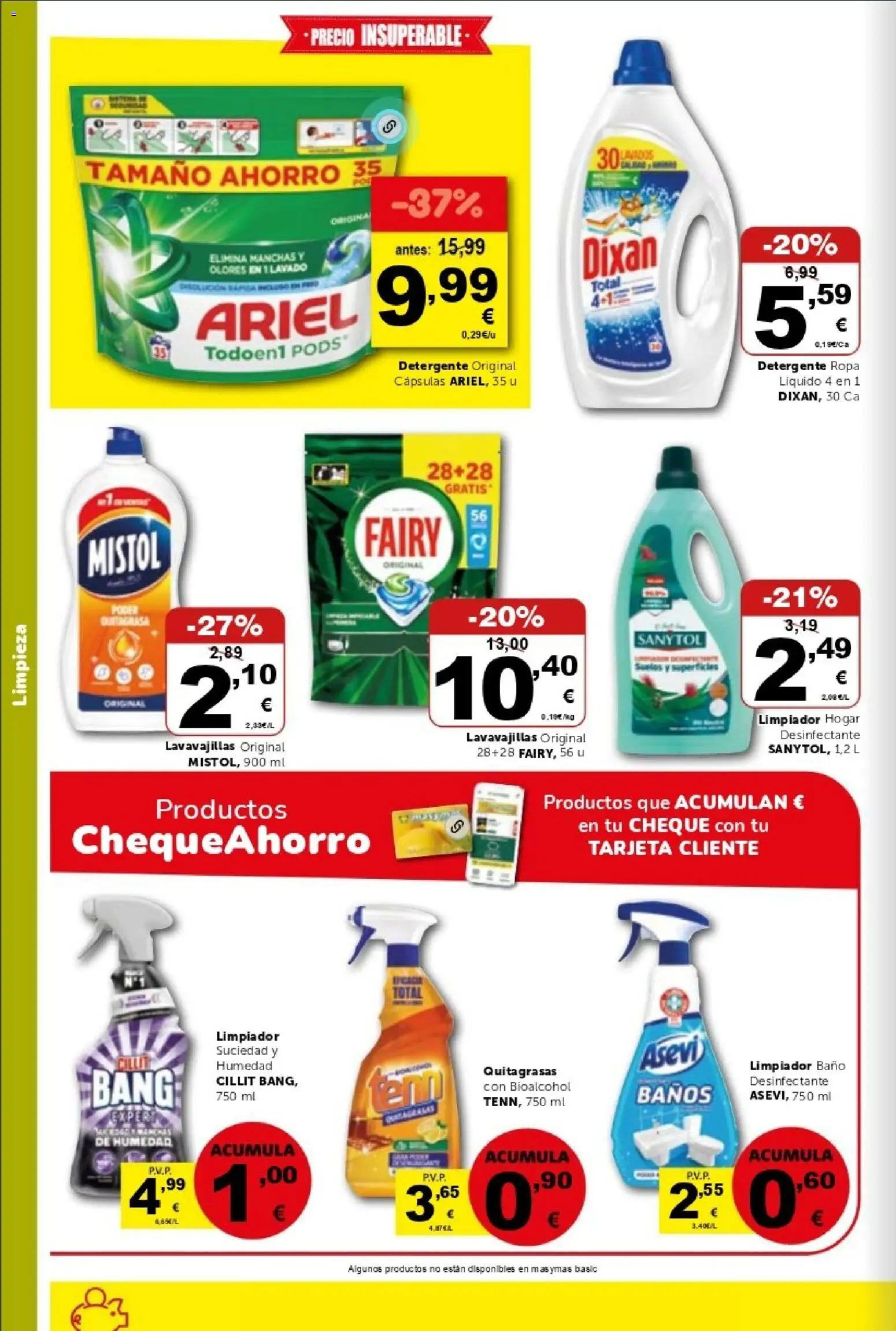 Masymas folleto │ válido desde el 17/07/2026 | Página: 18 | Productos: Detergente, Ropa, Lavavajillas, Baño