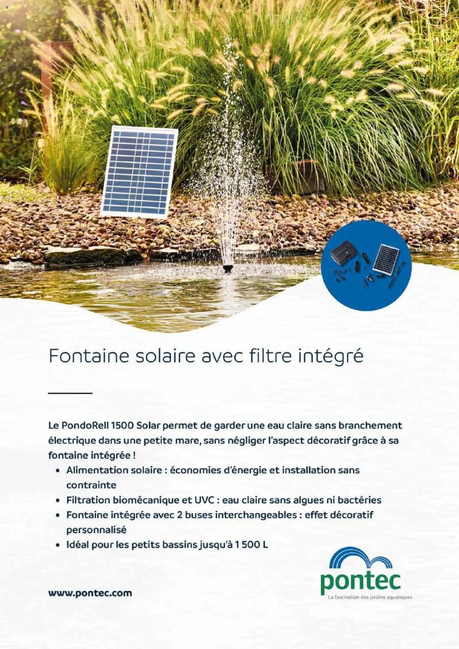 {H1} | Page: 48 | Produits: Filtre, Fontaine solaire, Algues