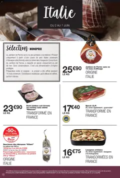 Monoprix - Prévisualisation de Monoprix catalogue valide à partir de 02.06.2026 | Page: 18 | Produits: Saucisson, Fenouil, Lasagnes, Jambon