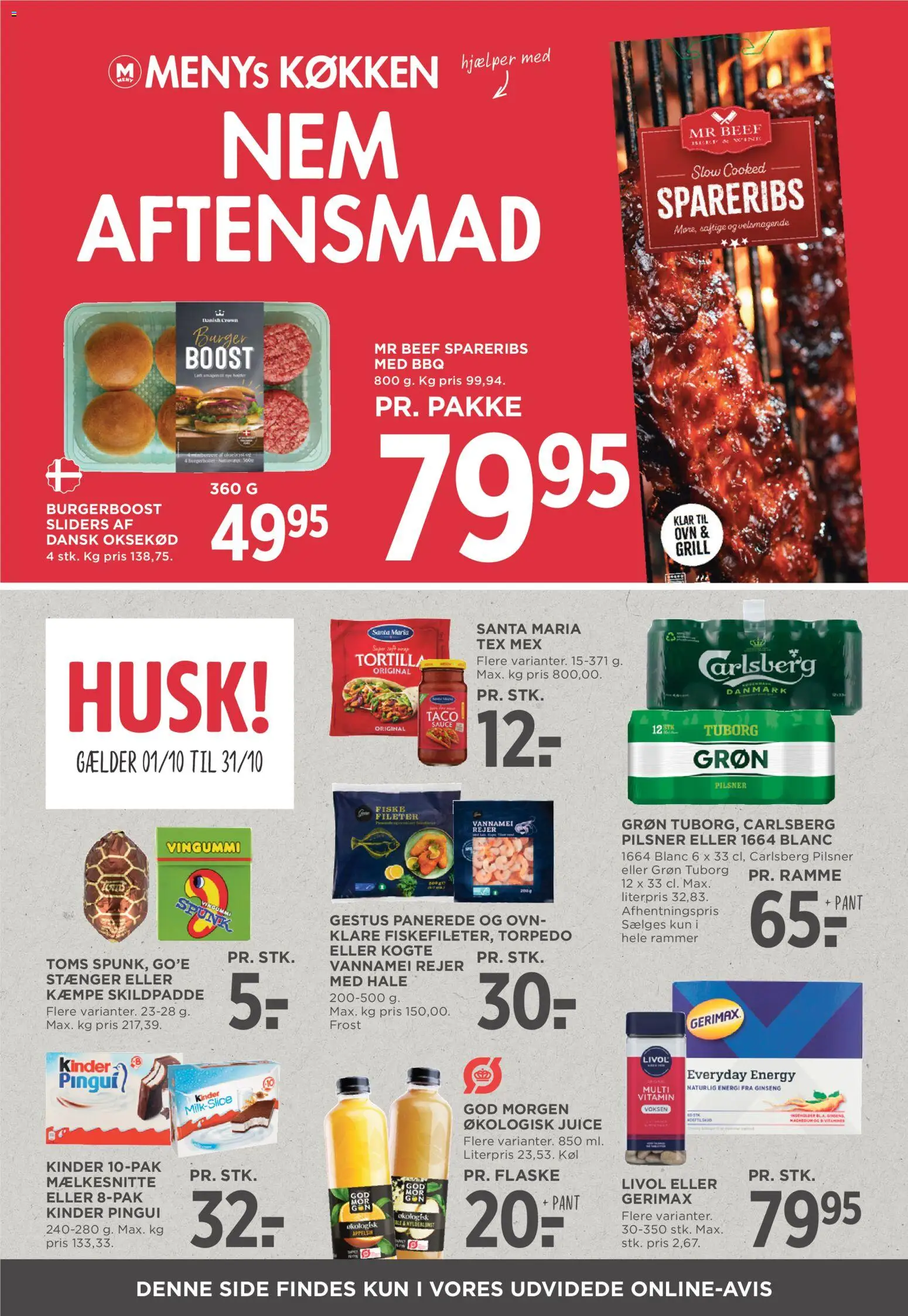 Meny tilbudsavis – gyldig fra 09/09/2026 | Side: 8 | Produkter: Juice, Oksekød, Vingummi, Grill