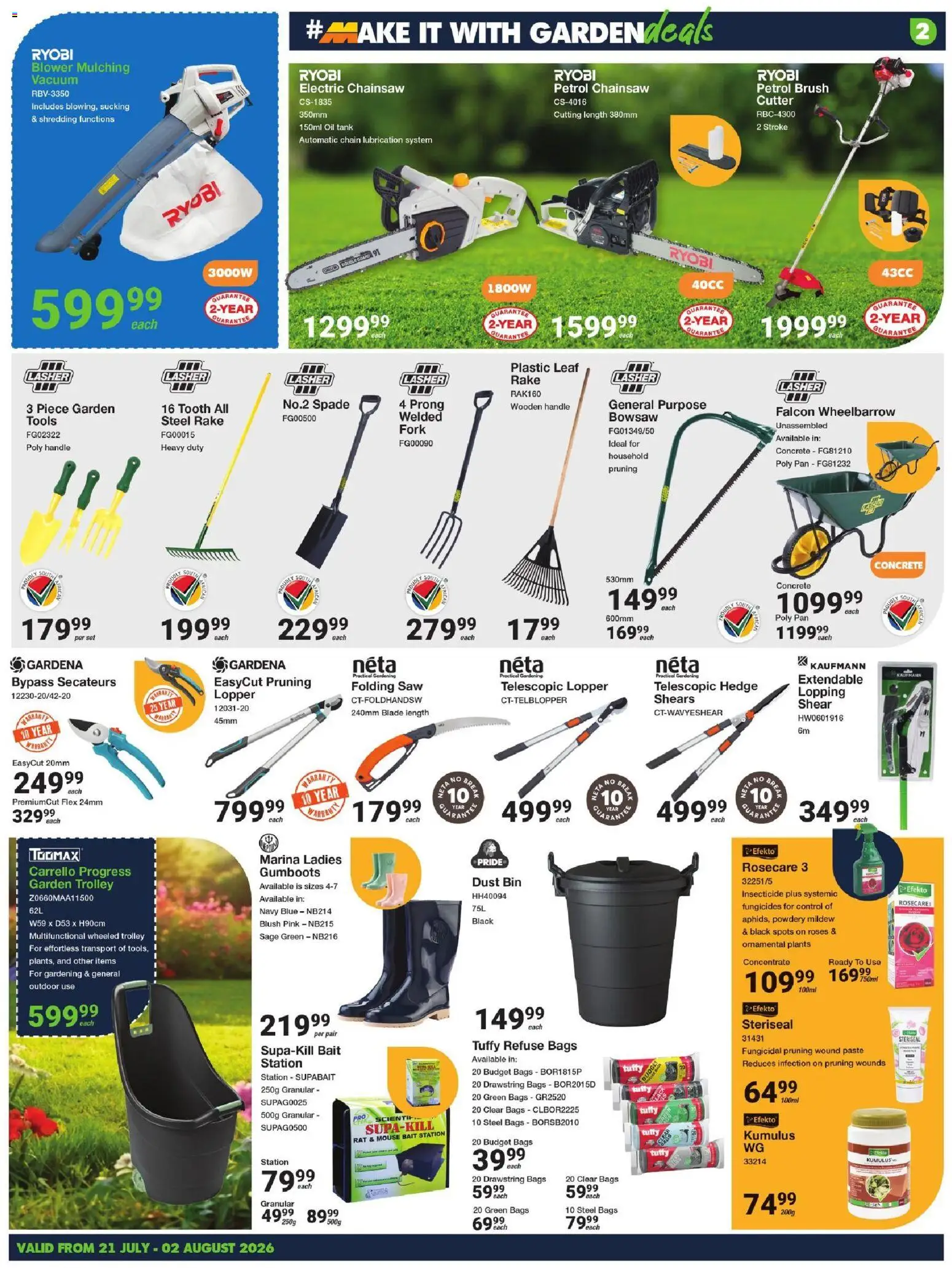 New MICA catalogue – valid from 21/07/2026 | Page: 2 | Products: Cutter, Blush, Brush, Refuse bags