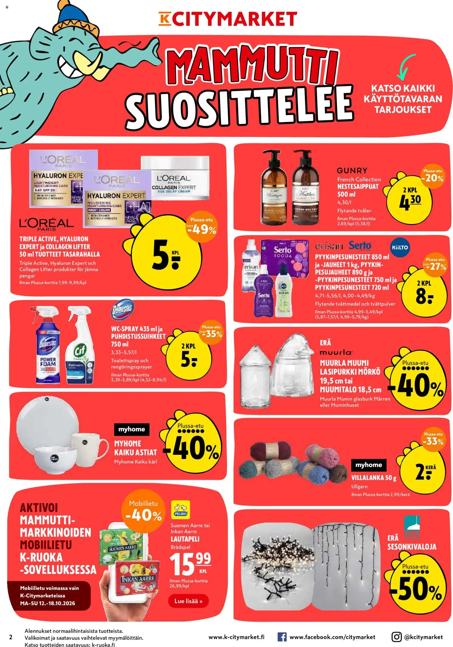 K-Citymarket tarjoukset – voimassa 15/10/2026 alkaen | Sivu: 2