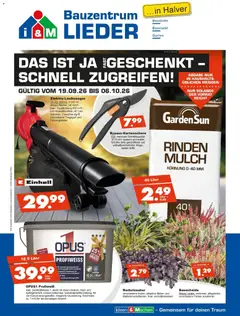 Angebote - Bauzentrum Lieder: DAS IST JA FAST GESCHENKT - SCHNELL ZUGREIFEN! ab 19.09.2026 gültig