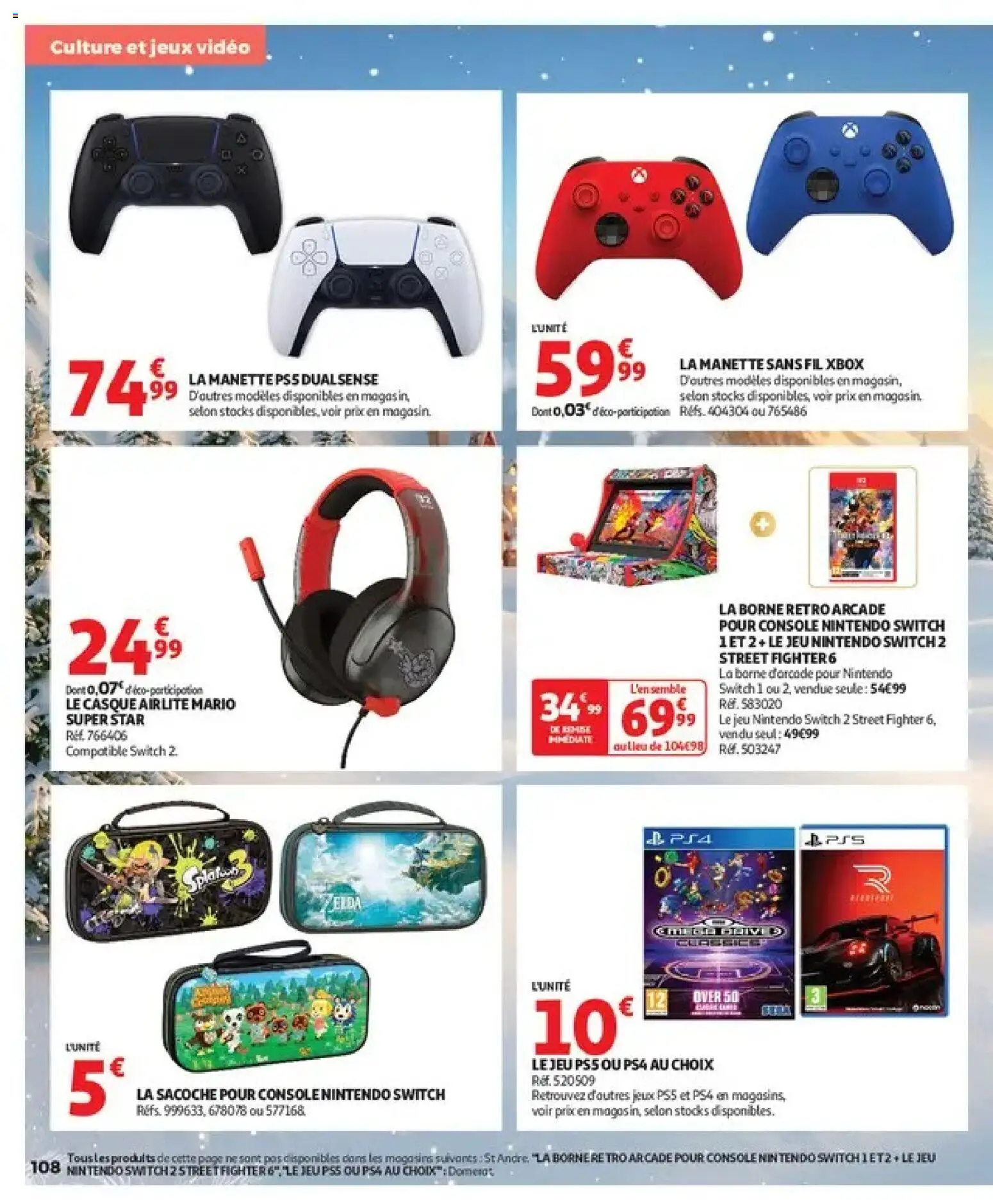 {H1} | Page: 108 | Produits: Vidéo, Xbox, Nintendo Switch, console Nintendo Switch
