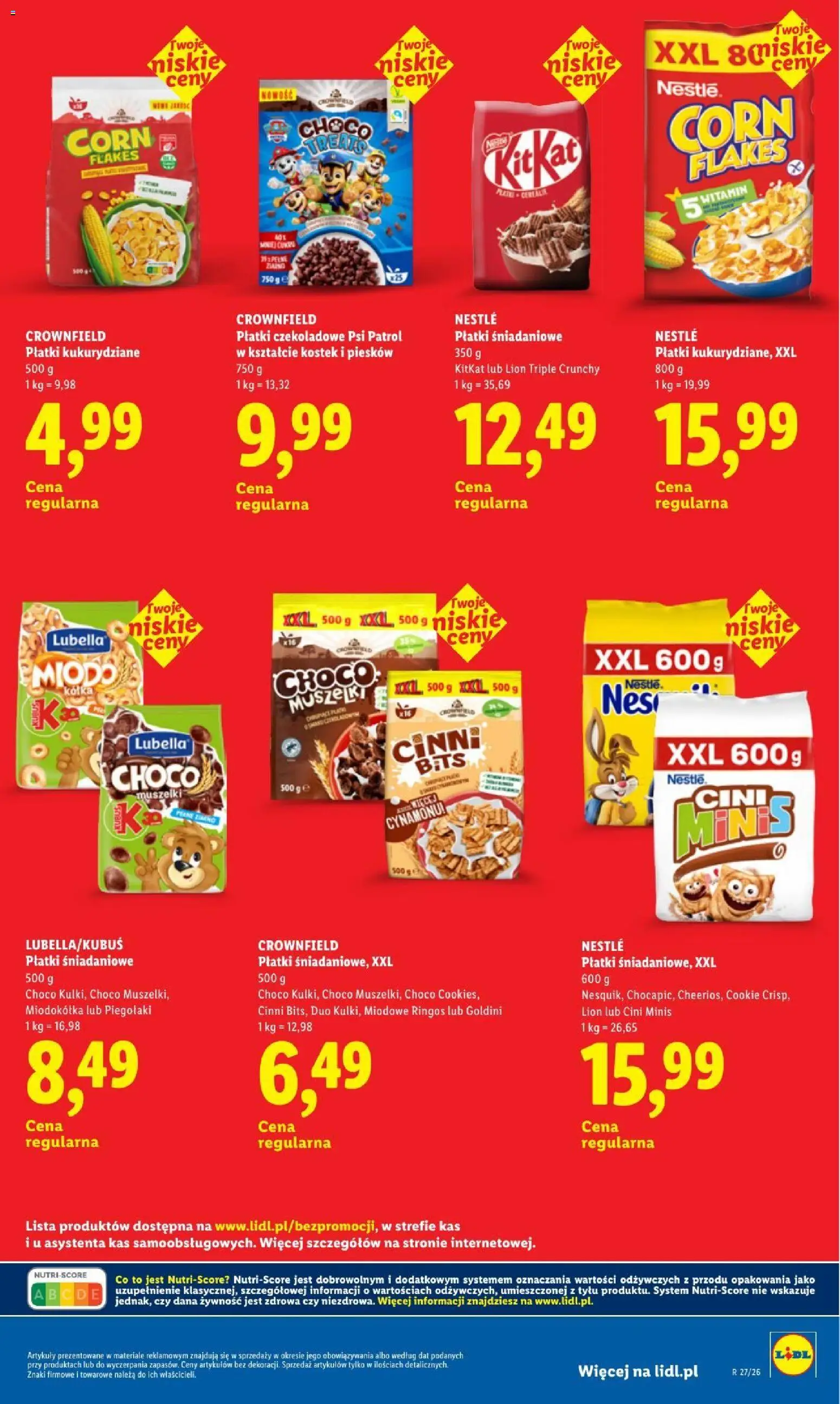 Lidl gazetka - Oszczędzaj każdego dnia od 21.08.2026 | Strona: 17 | Produkty: Cini Minis, Żywność, Płatki śniadaniowe, Corn Flakes