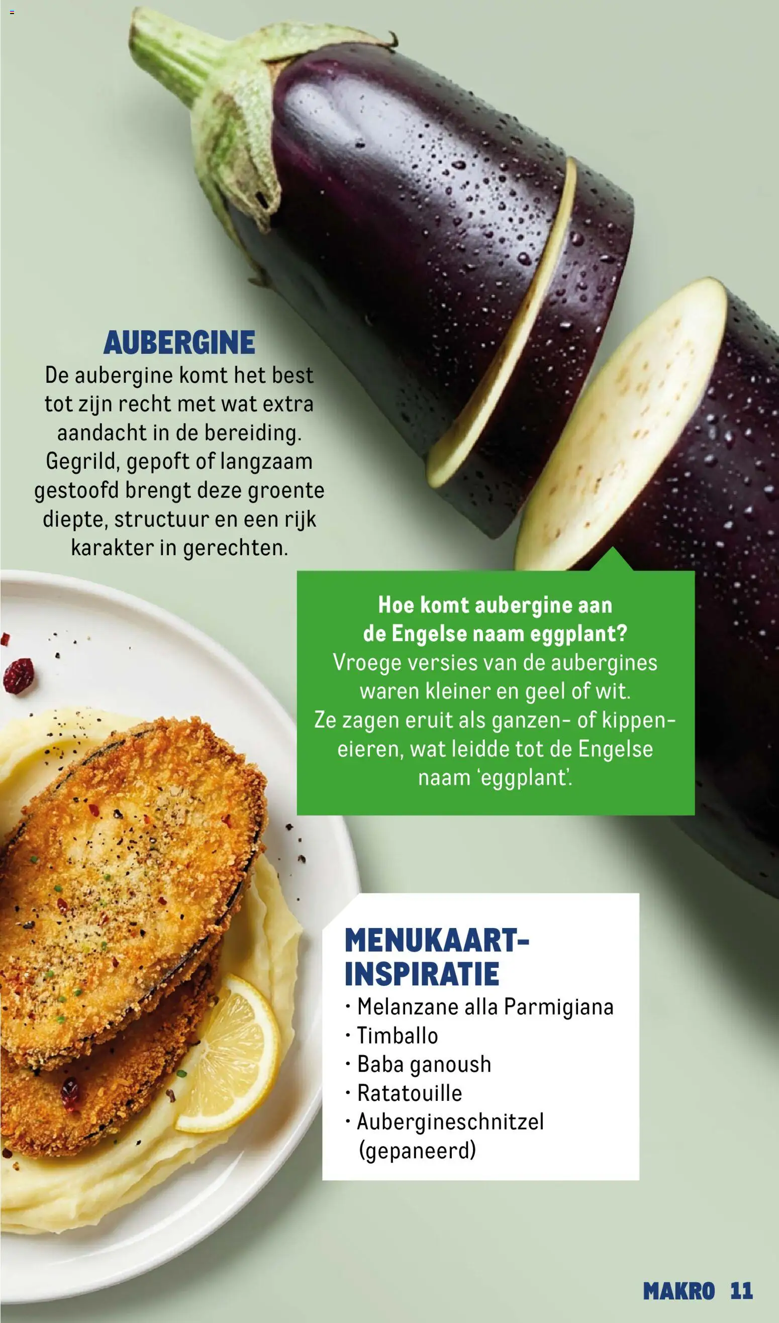 {H1} | Pagina: 11 | Producten: Kippen, Aubergine
