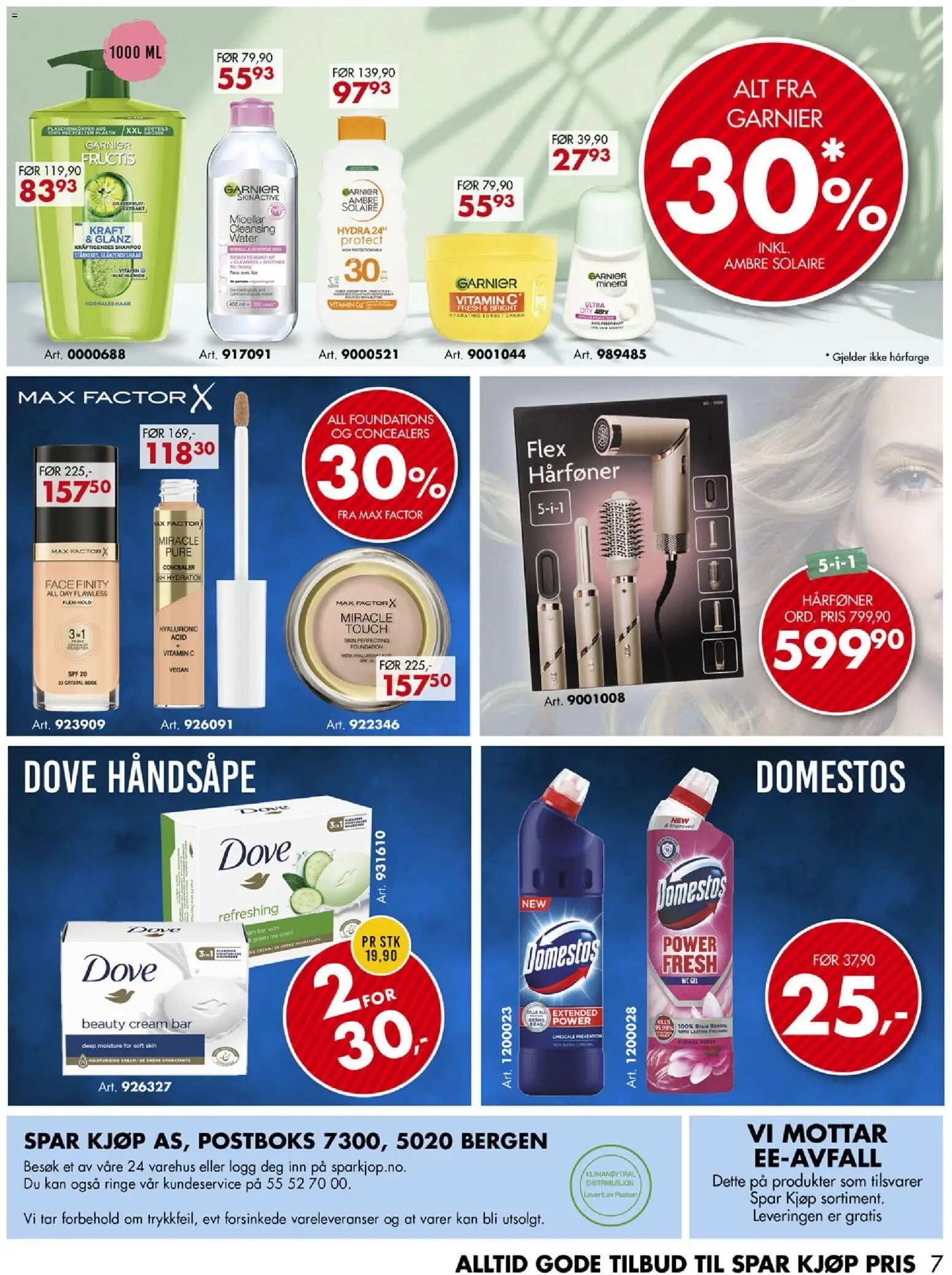 {H1} | Side: 7 | Produkter: Antiperspirant, BH, Håndsåpe, Hårfarge