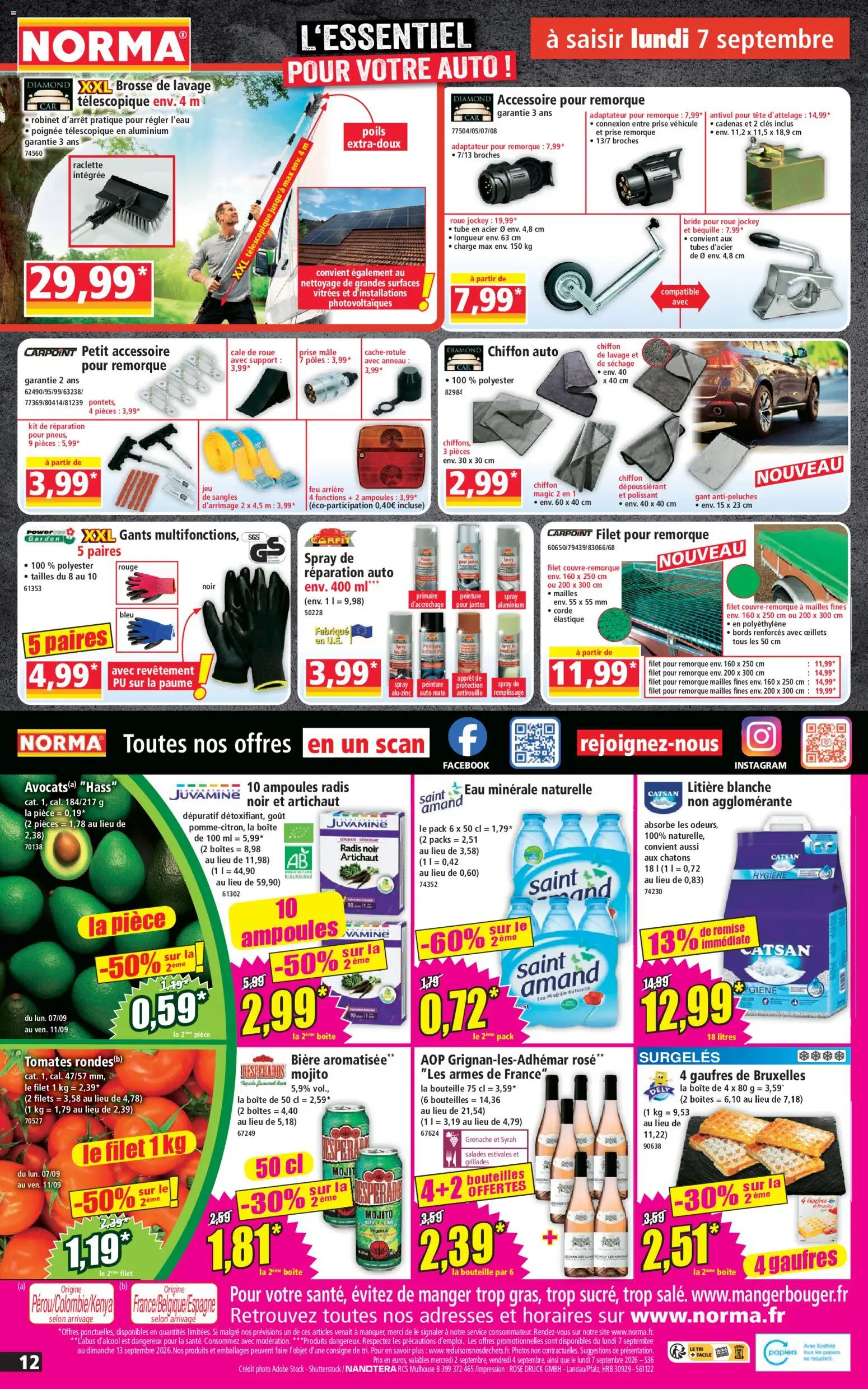 {H1} | Page: 12 | Produits: Filet pour remorque, Robinet, Brosse, Tomates