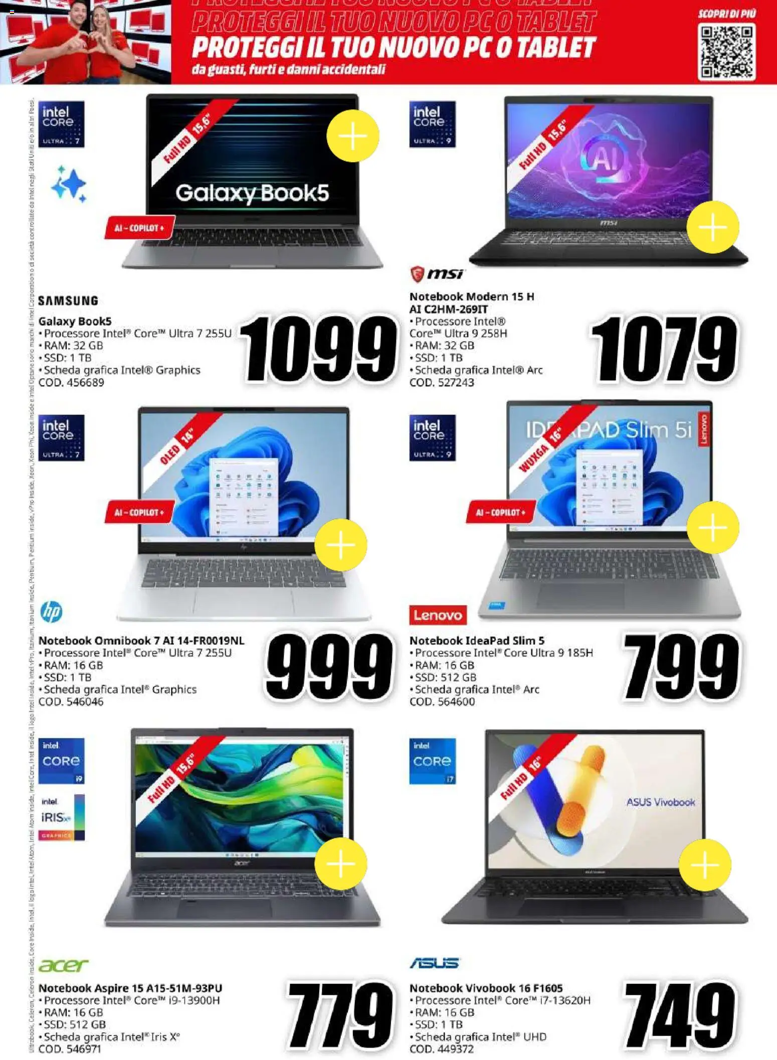 Volantino Media World del 18.05.2026 | Pagina: 11 | Prodotti: Notebook, Tablet, PC, Samsung