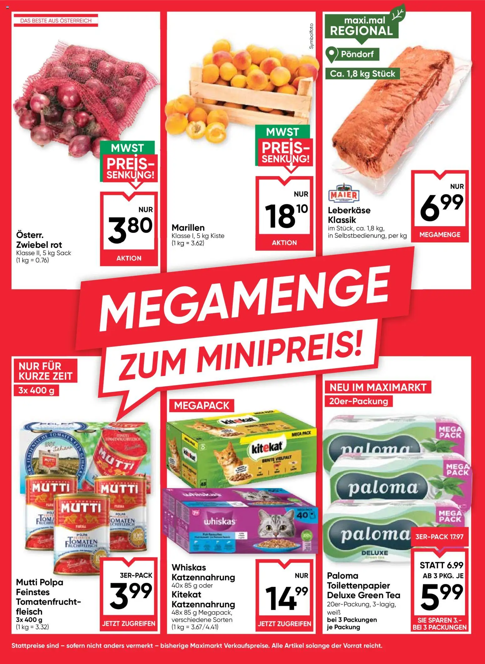 Maximarkt Flugblatt gültig ab 09.07.2026 | Seite: 14 | Produkte: Tomaten