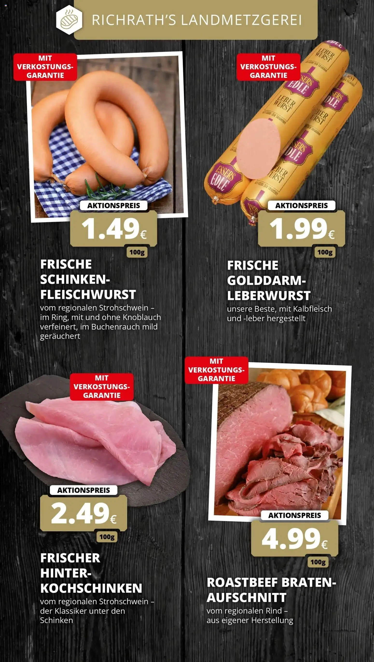REWE Prospekt ab 07.09.2026 zum Blättern » Angebote | Seite: 16 | Produkte: Roastbeef, Wurst, Knoblauch, Schinken
