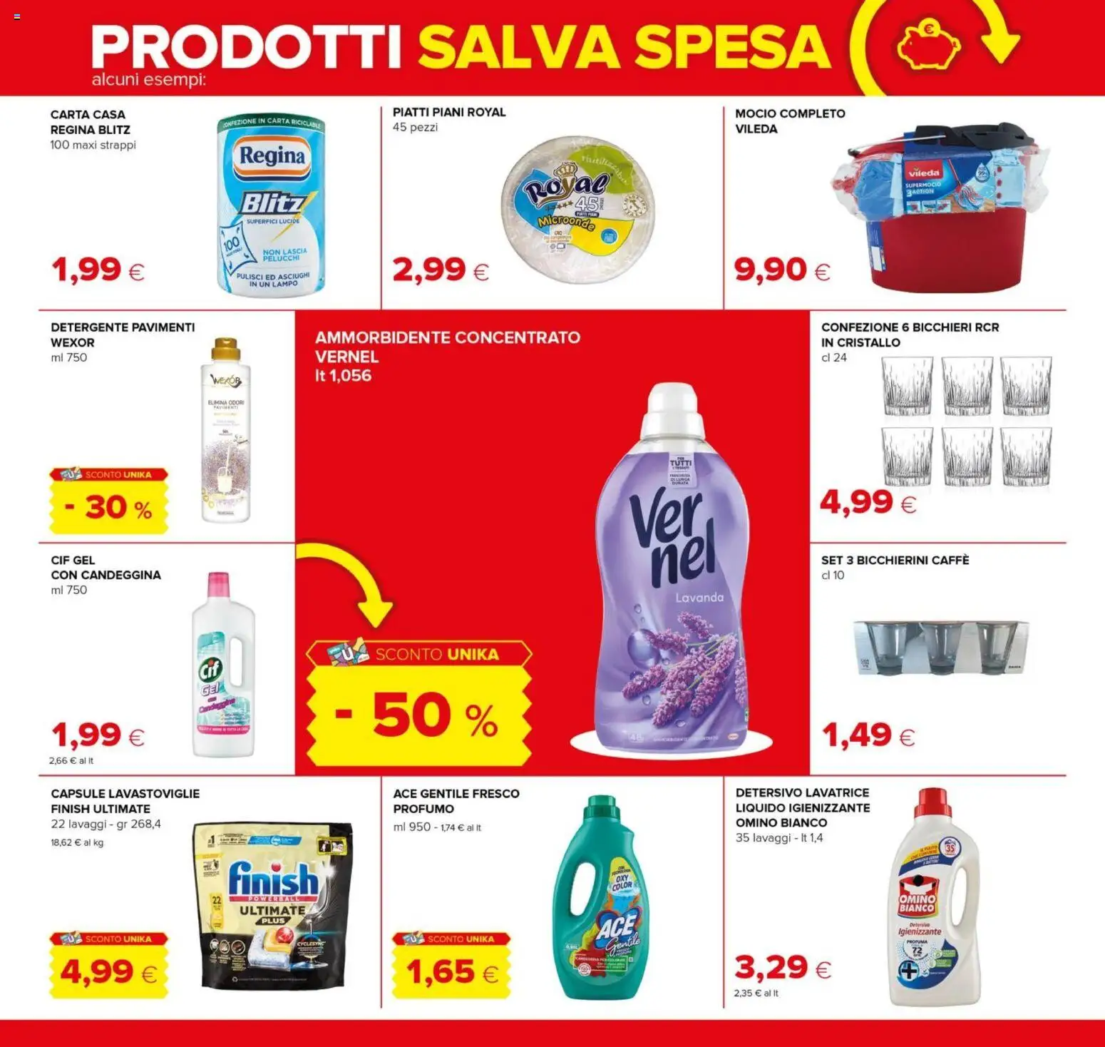 Volantino Tigre del 08/10/2026 | Pagina: 21 | Prodotti: Piatti, Candeggina, Mocio, Lavanda