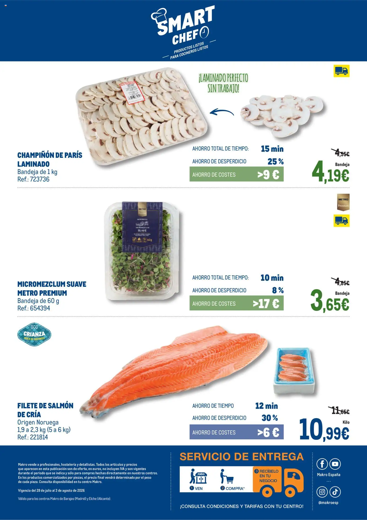 Makro Frescos Barajas - Elche │ válido desde el 28/07/2026 | Página: 6 | Productos: Παιχνίδια, Peso, Filete, Bandeja