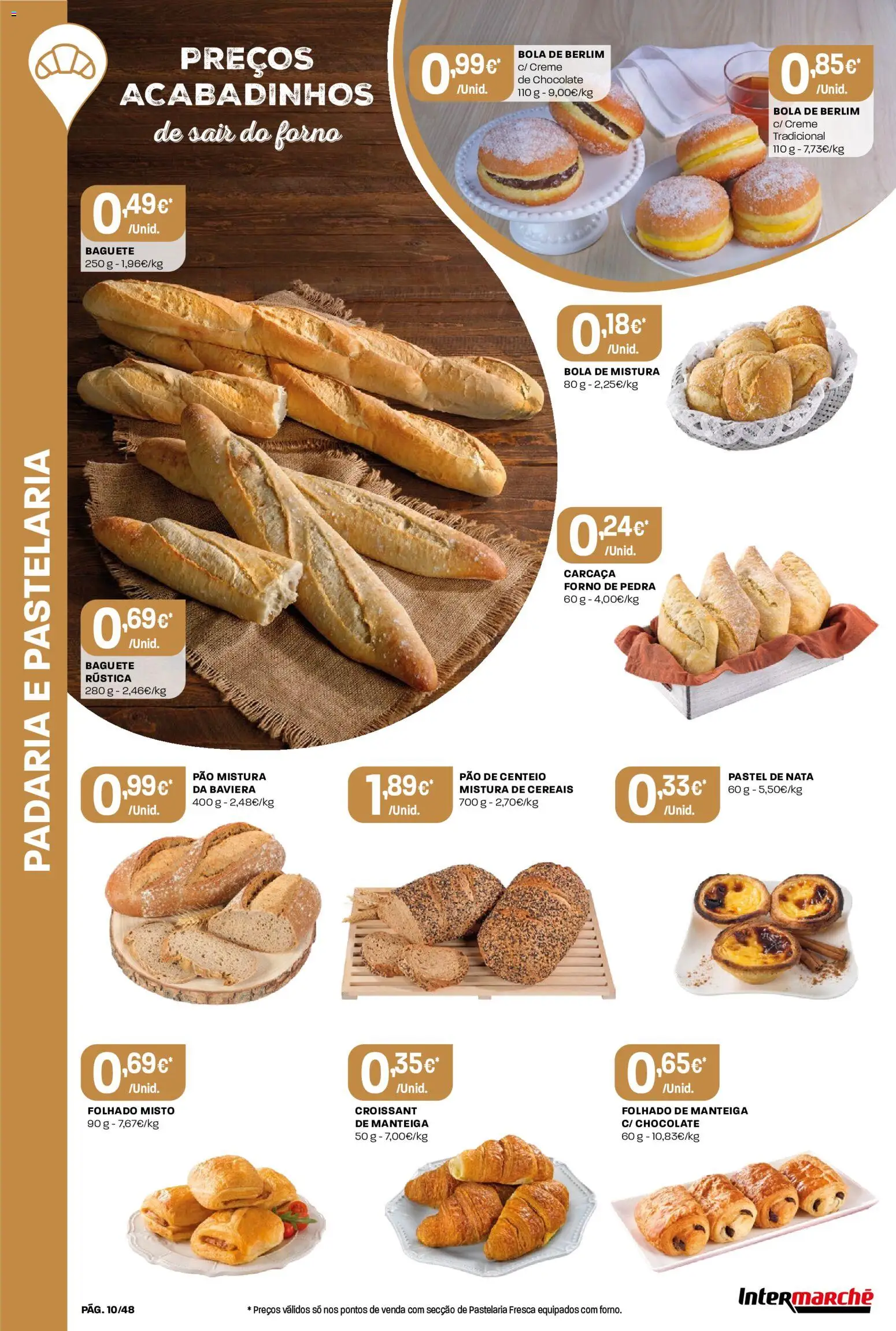 Intermarché folheto │ válido de 09/07/2026 | Página: 10 | Produtos: Centeio, Pão, Cereais, Creme