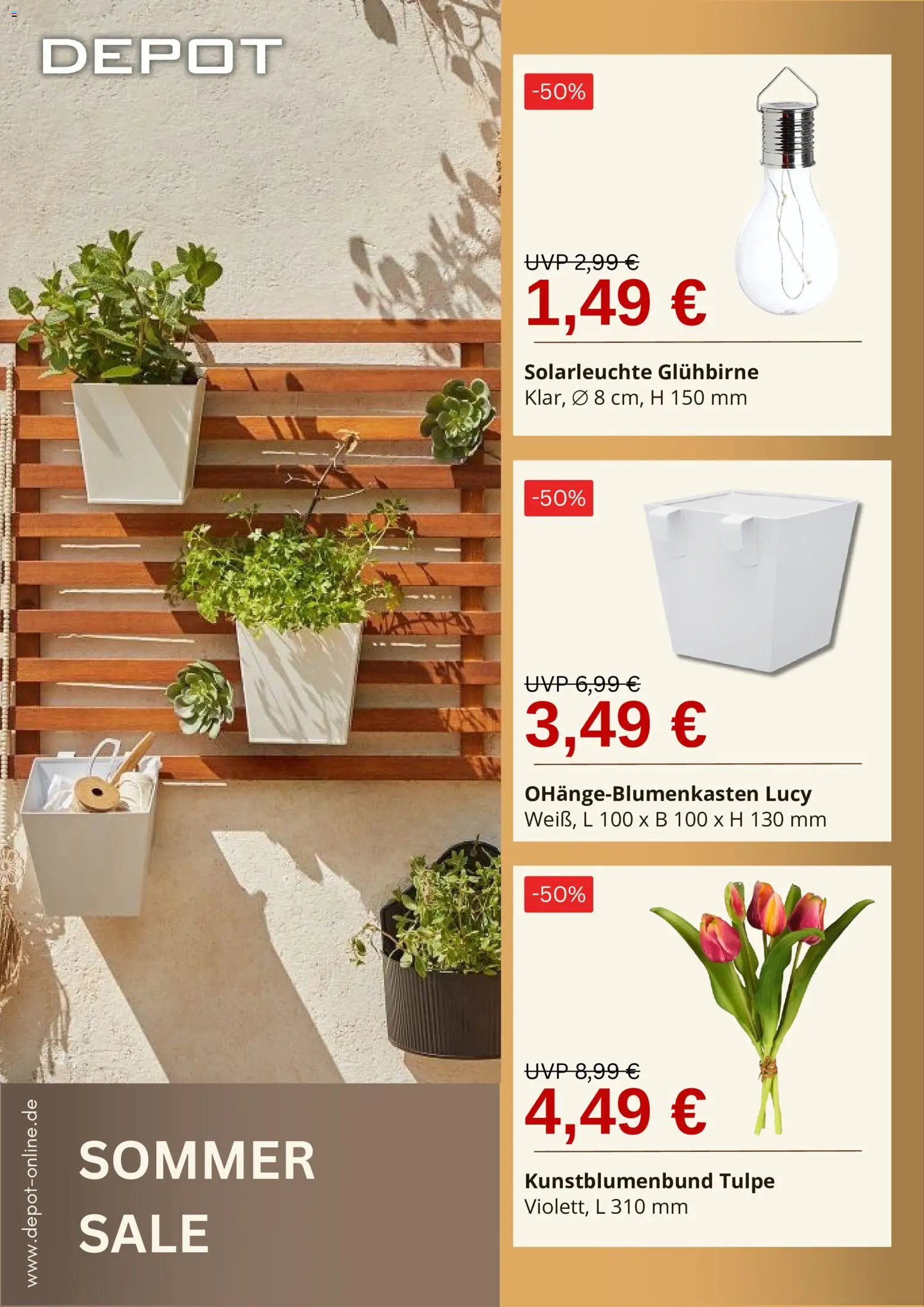 Depot Prospekt – gültig ab 01.09.2026 | Seite: 2 | Produkte: Solarleuchte