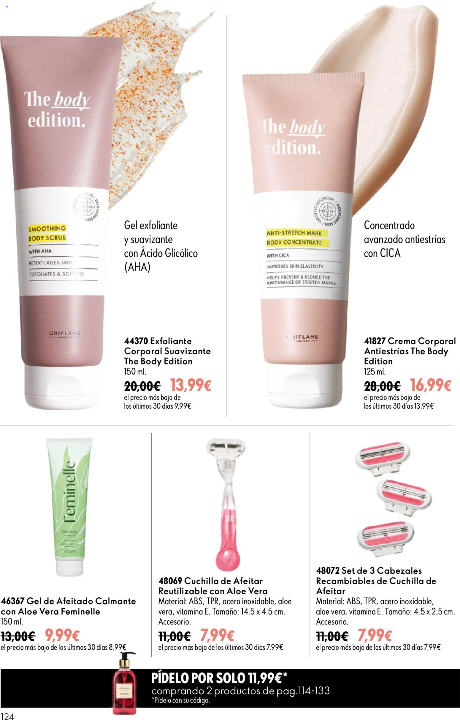 Oriflame - Catálogo Campaña 11 │ válido desde el 05/08/2026 | Página: 124 | Productos: Gel exfoliante, Crema, Γαύρος, Suavizante