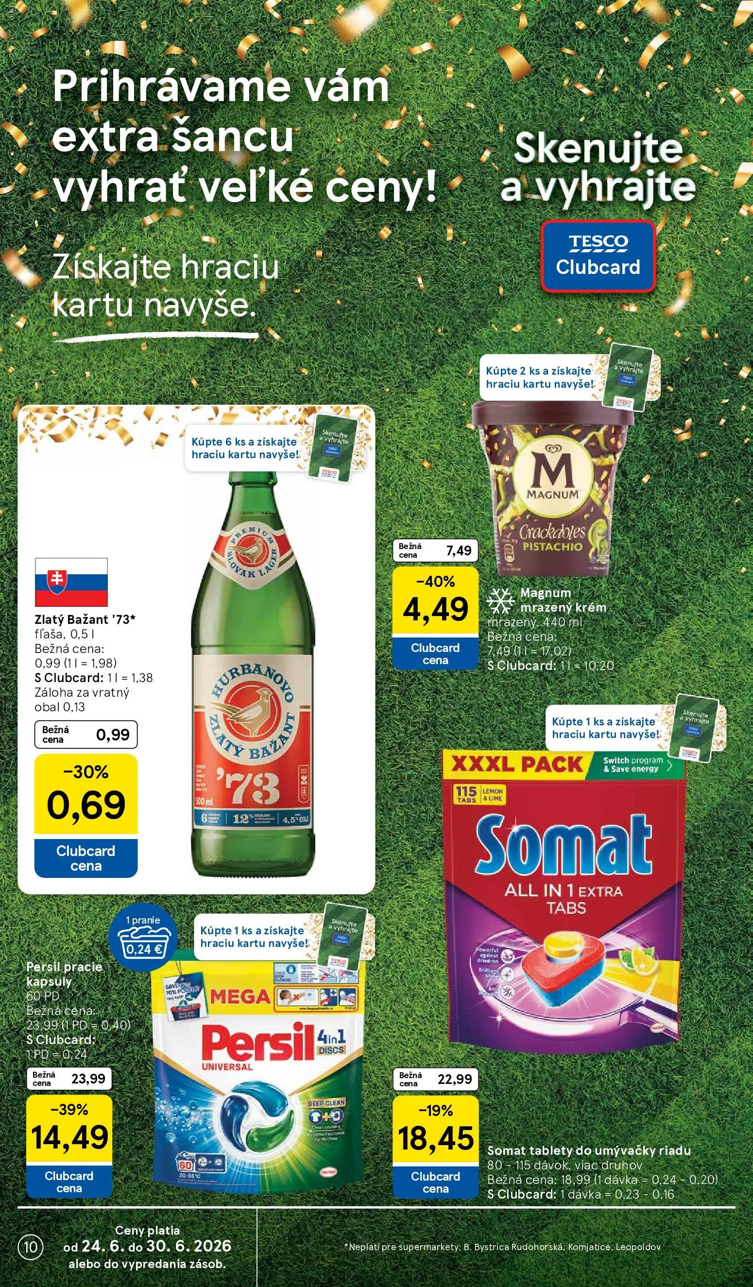 Nové Tesco akcie – leták je platný od 24.06.2026 | Strana: 10