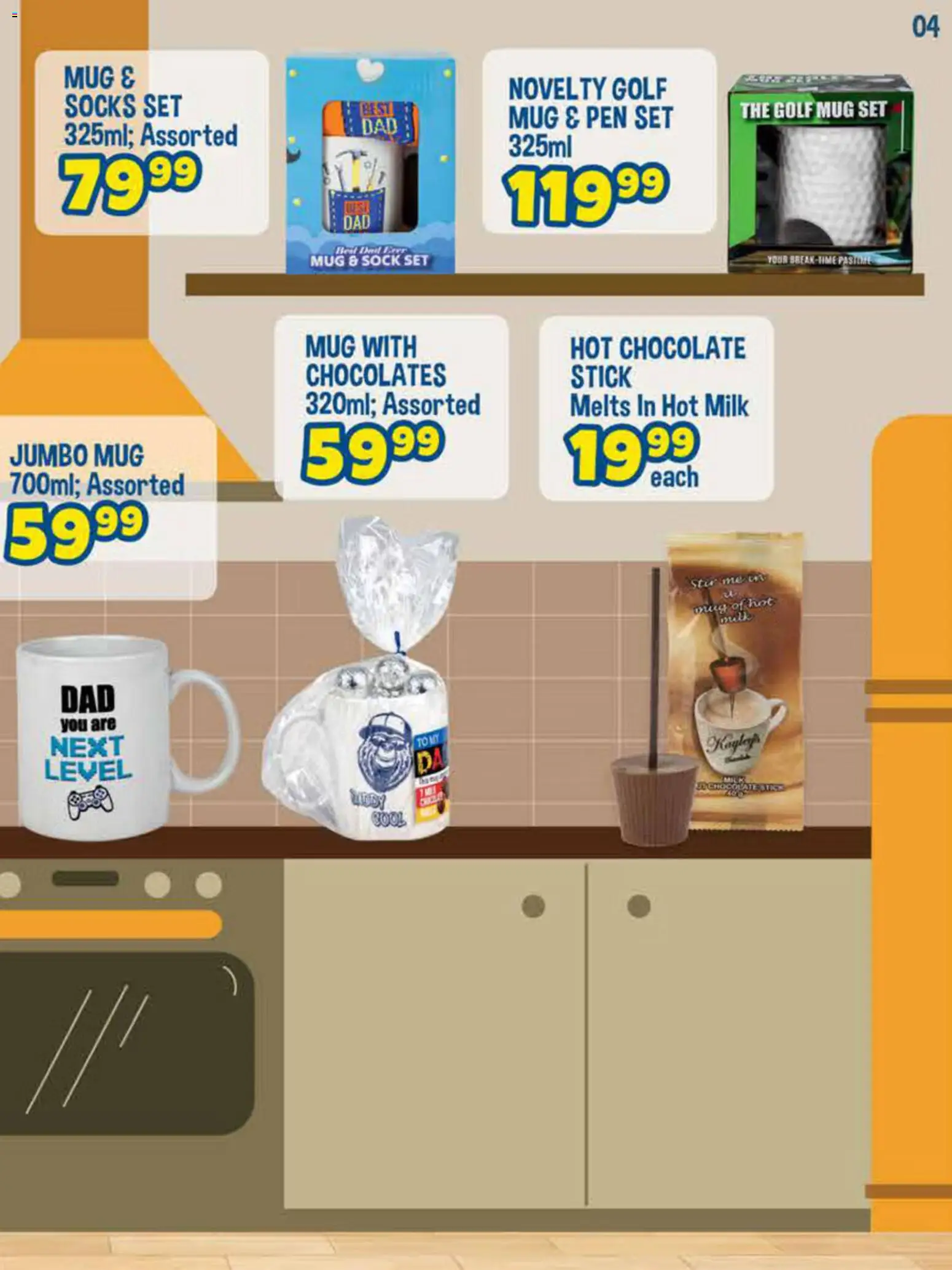 New Crazy Store catalogue – valid from 08.06.2026 | Page: 5 | Products: Socks, Milk, Mug, Pen