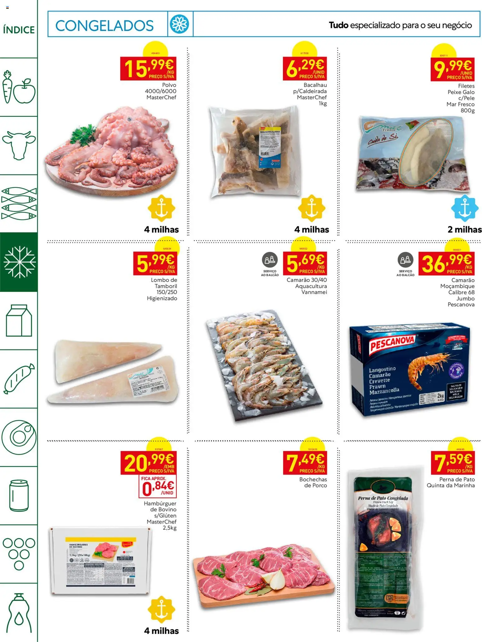 Recheio Horeca │ válido de 29/09/2026 | Página: 8 | Produtos: Bacalhau, Pato, Camarão, Lombo