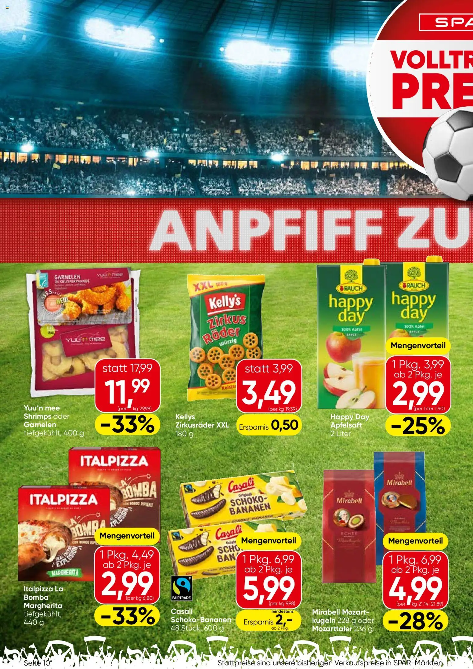 Eurospar Flugblatt gültig ab 18.06.2026 | Seite: 10 | Produkte: Planche de surf, Äpfel, Bananen