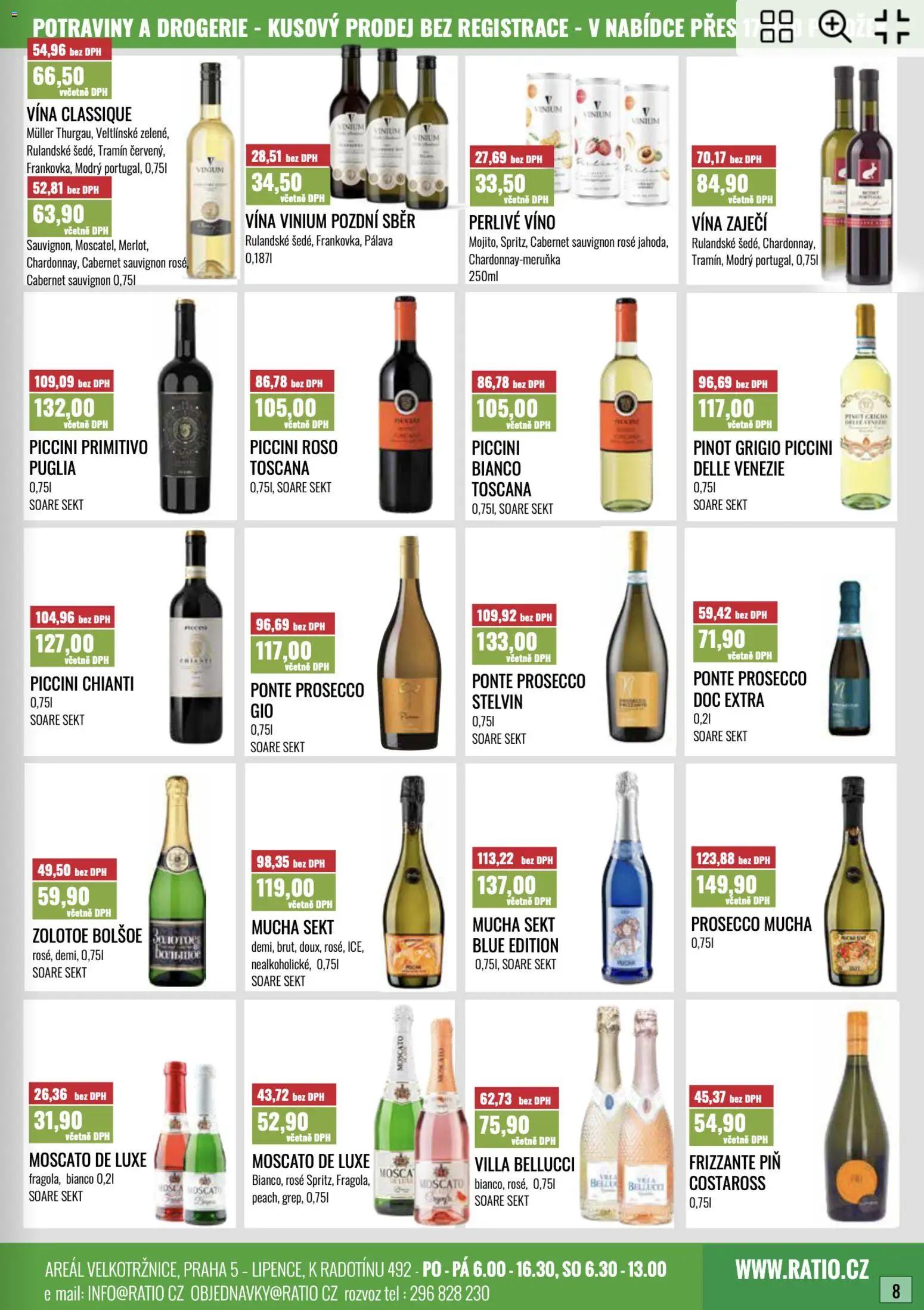Ratio leták od 01.10.2026 | Strana: 9 | Produkty: Prosecco, Frizzante, Sekt, Cabernet Sauvignon