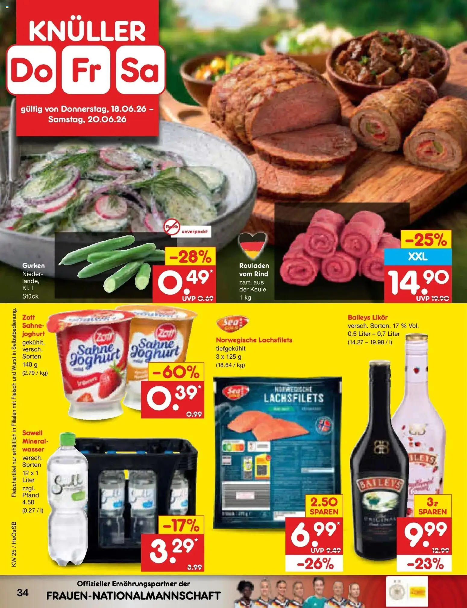 Netto Marken-Discount Prospekt Kröpelin – gültig ab 15.06.2026 | Seite: 46 | Produkte: Likör, Wasser, Wurst, Gurken