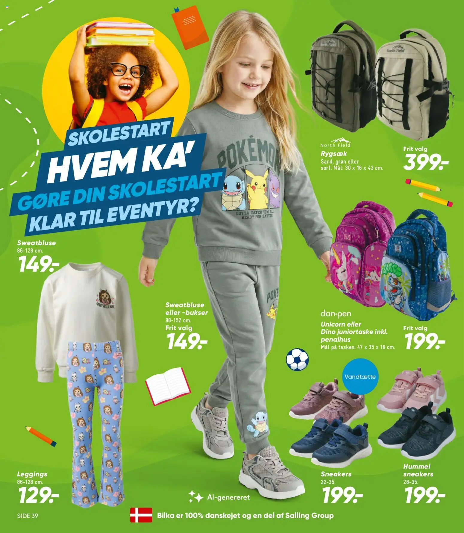 Bilka tilbudsavis – gyldig fra 10/07/2026 | Side: 10 | Produkter: Bukser, Leggings, Sneakers, Rygsæk