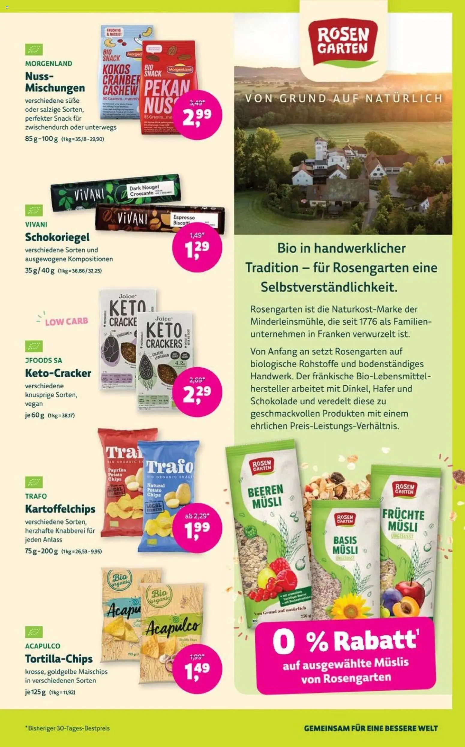Denns BioMarkt Angebote – gültig ab 06.05.2026 | Seite: 13 | Produkte: Musli, Schokolade, Paprika, Chips