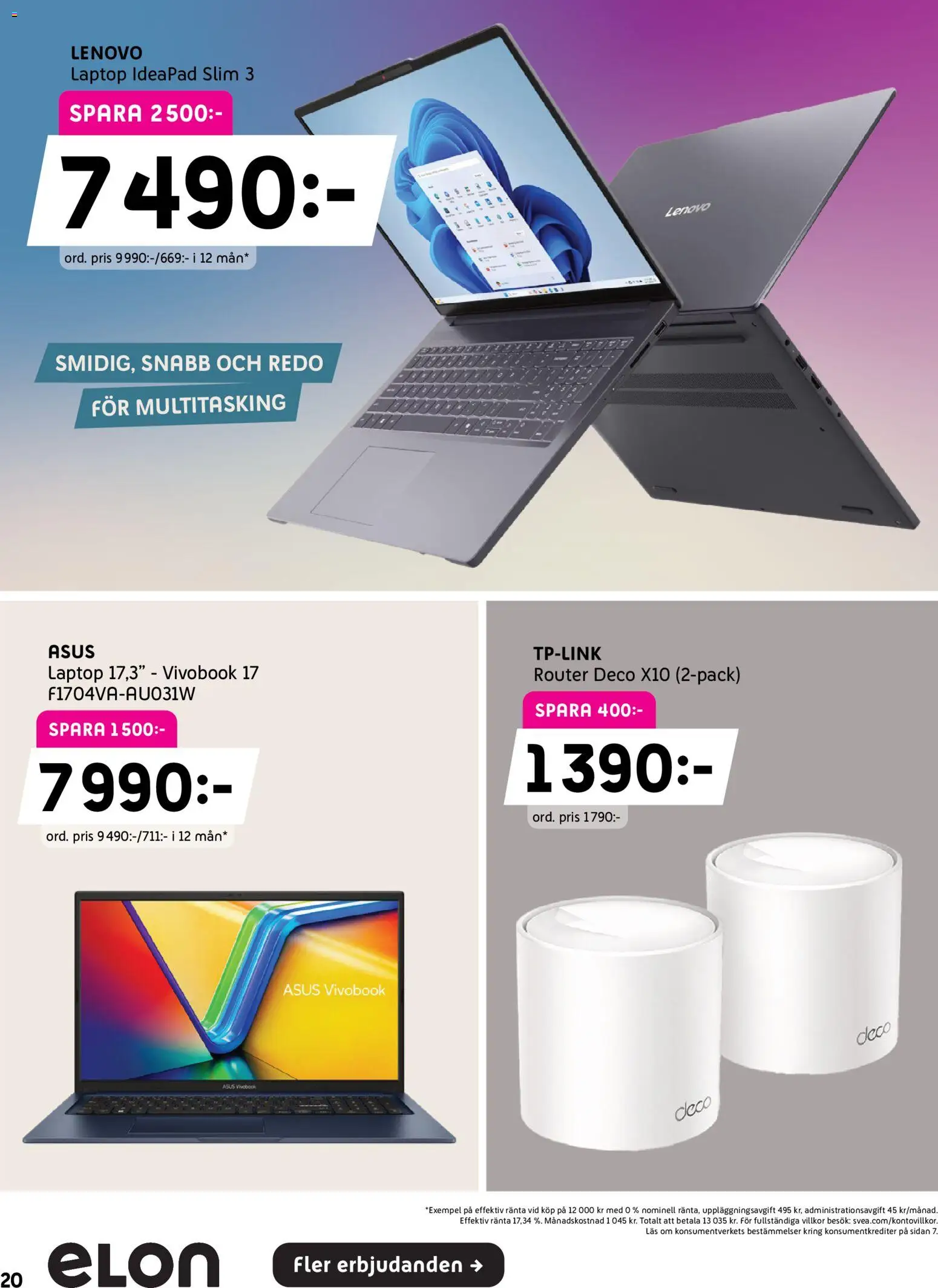 Elon reklamblad aktuell från 21/09/2026 | Sida: 20 | Produkter: Router