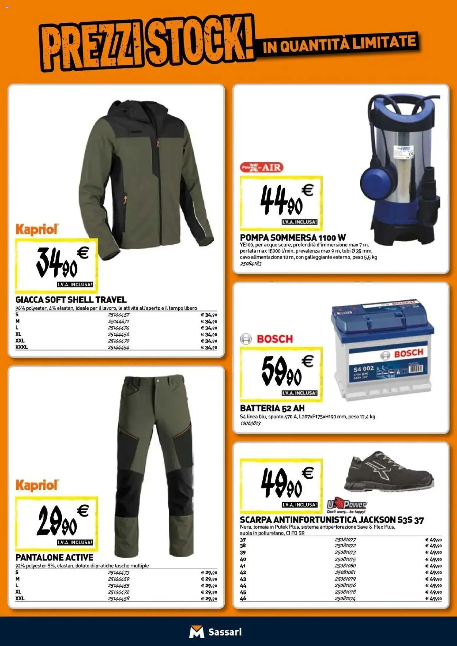 Nuovo TECNOMAT catalogo Sassari dal 24/09/2026 > offerte anteprima 🛍️ | Pagina: 21 | Prodotti: Giacca, Cavo, Tubi, Tasche
