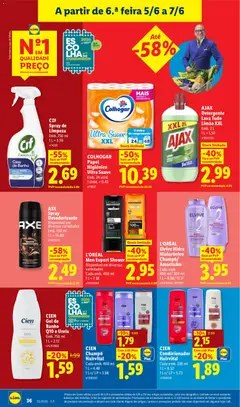 Pré-visualização AXE Spray Desodorizante, Disponível em diversas variedades Emb. 150 ml 1 L = 16.60 válido de 01.06.2026 | Página: 36