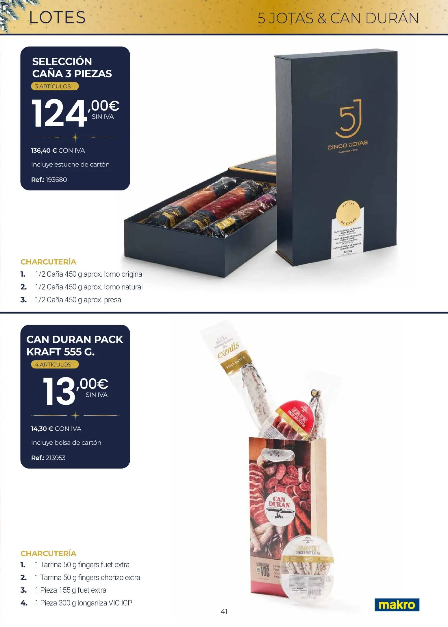 Makro Lotes y Cestas Navidad Centro │ válido desde el 03/09/2026 | Página: 41 | Productos: Lomo, Bolsa, Longaniza, Mesa
