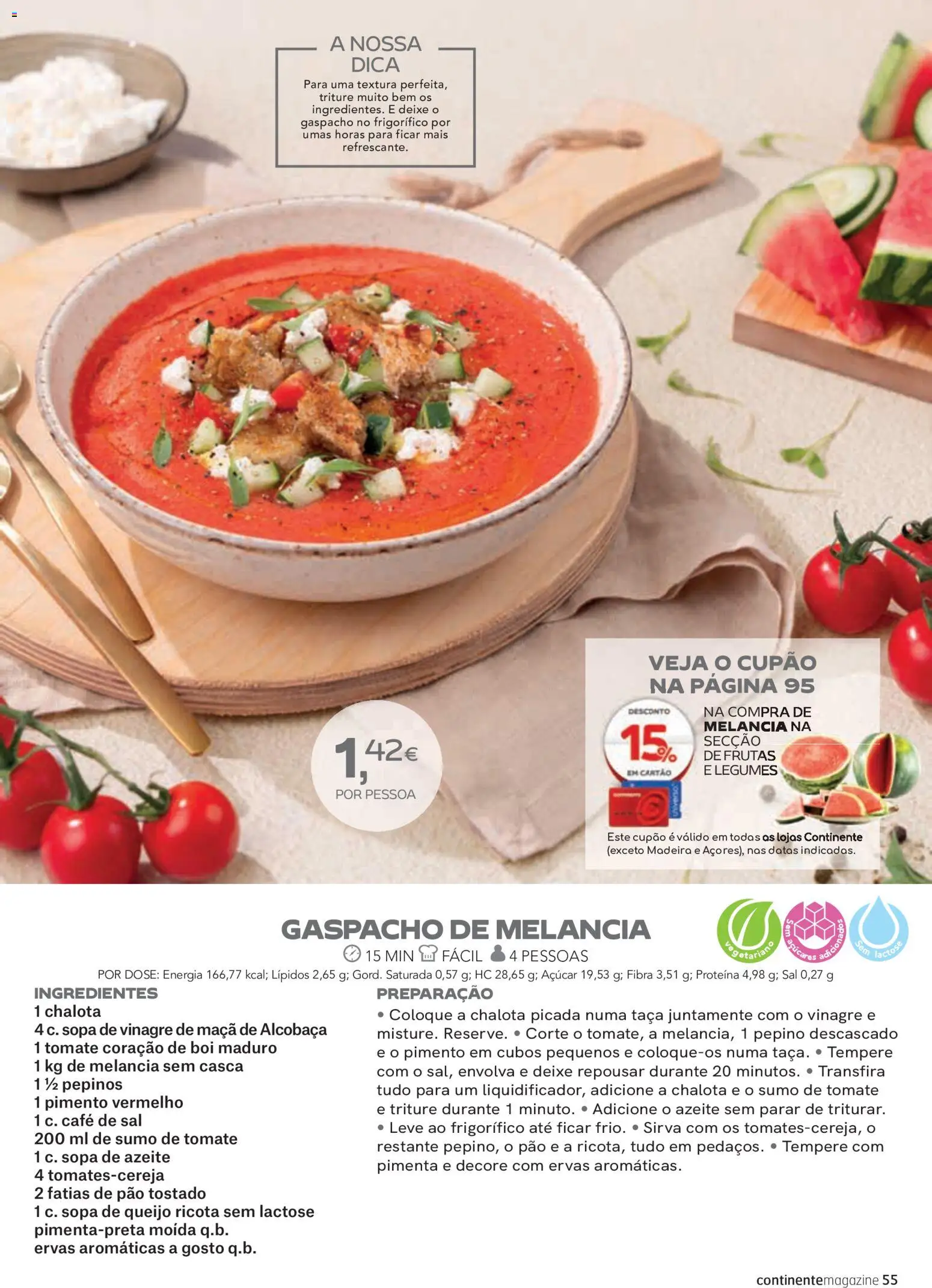 Continente - Folheto Magazine │ válido de 11/08/2026 | Página: 18 | Produtos: Legumes, Queijo, Pão, Pimento vermelho