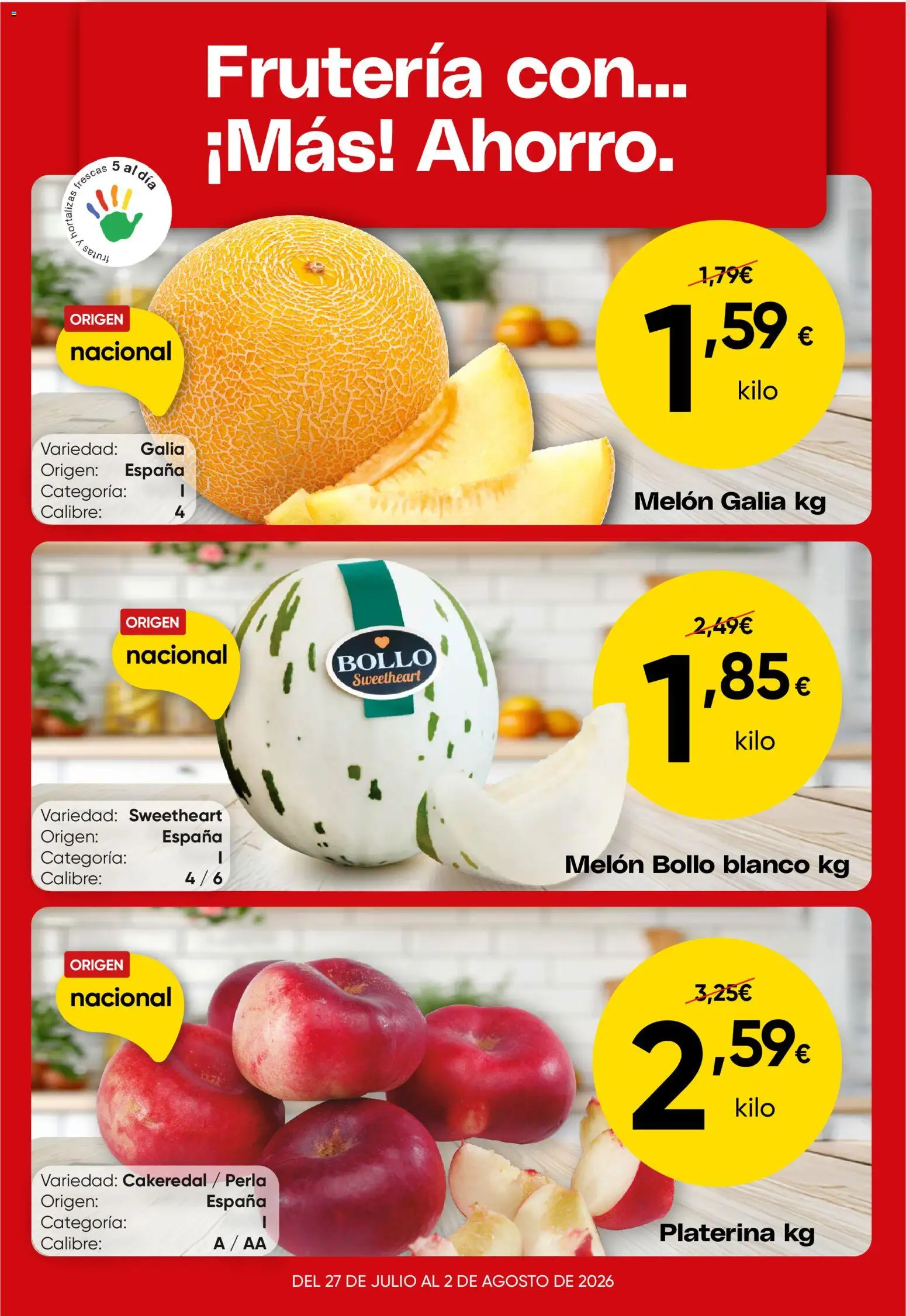Froiz Oferta semanal │ válido desde el 27/07/2026 | Página: 1